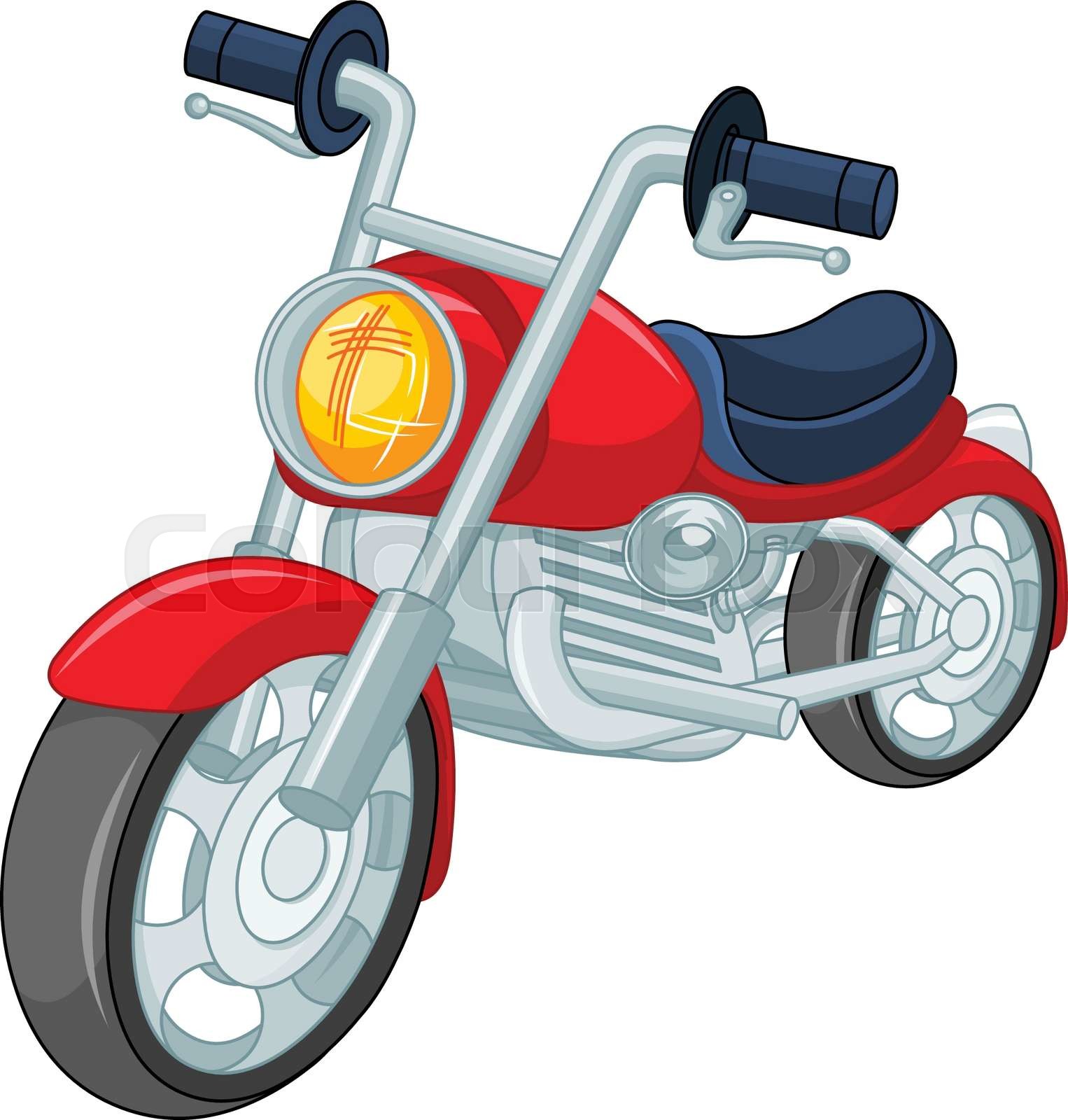 motorrad, vektor, cartoon | Stock-Vektor | Colourbox