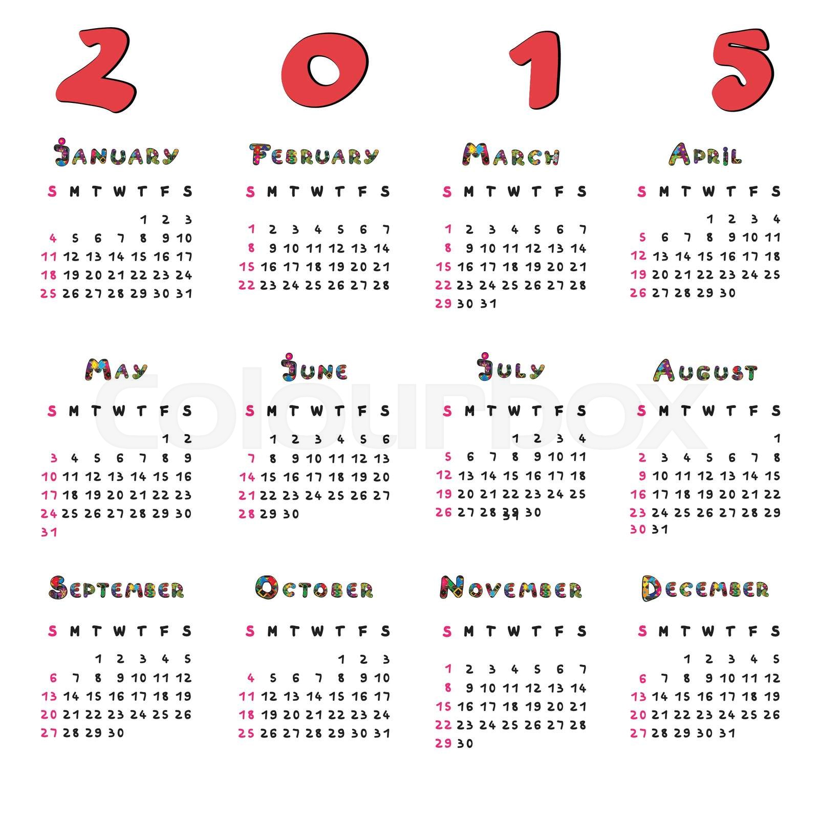 kalander-kalender-2015-stock-vektor-colourbox