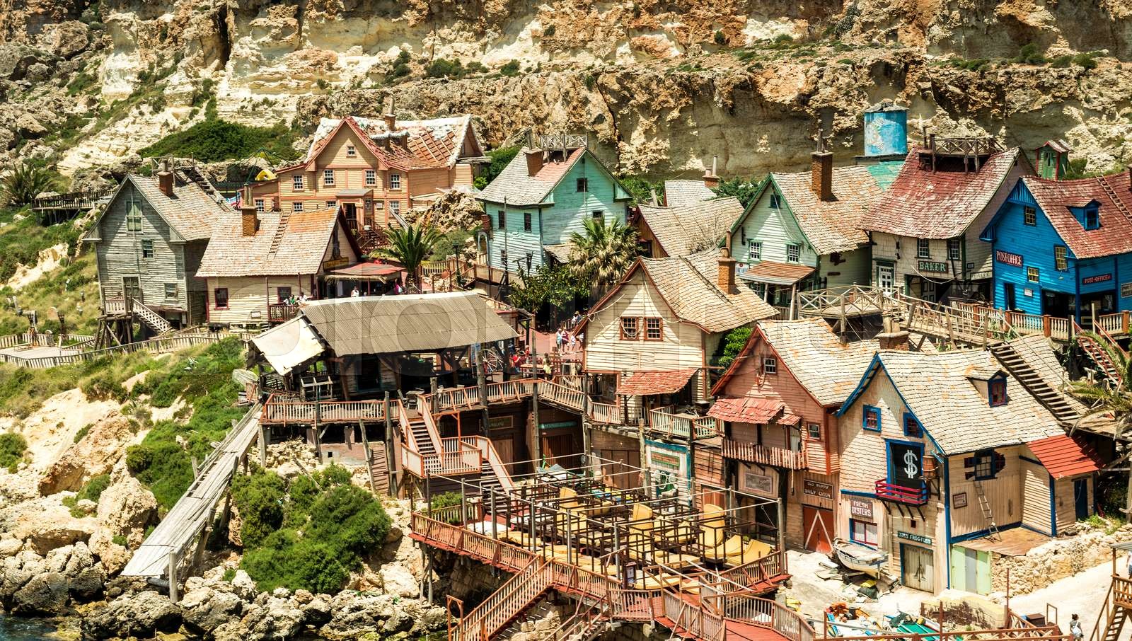 Popeye village Stock image Colourbox