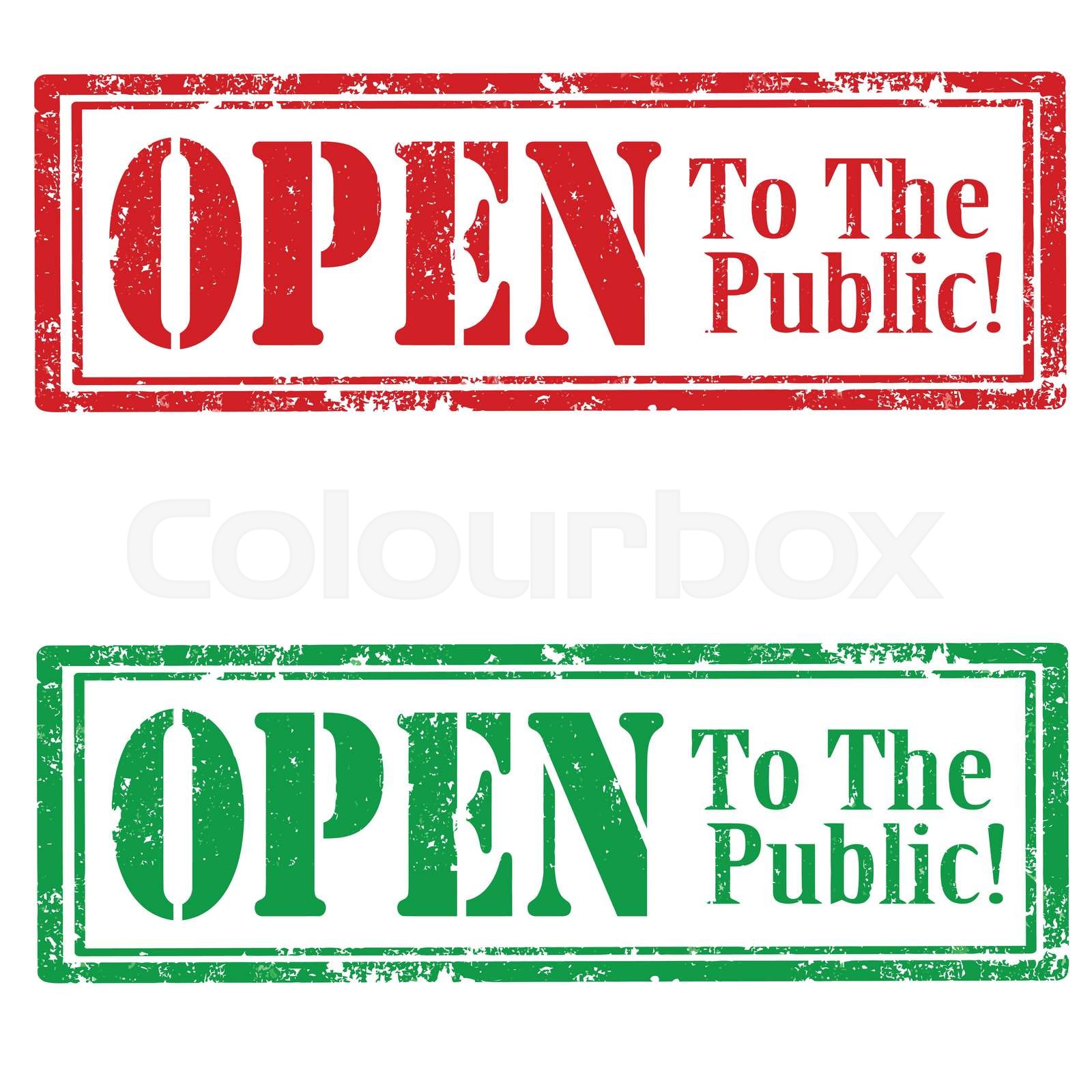 Open To The Public | Stock vector | Colourbox