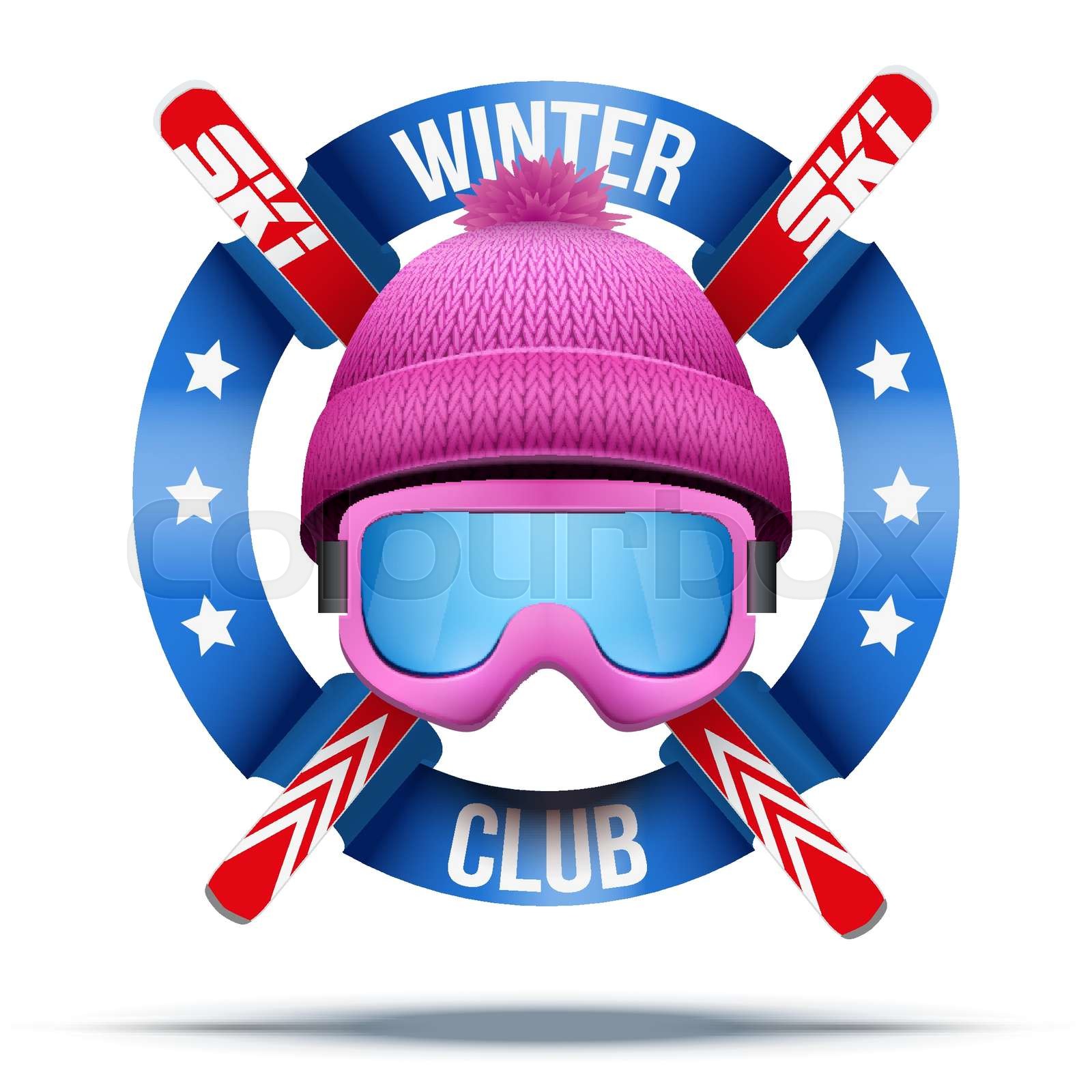 Ski club or team badges and labels | Stock vector | Colourbox
