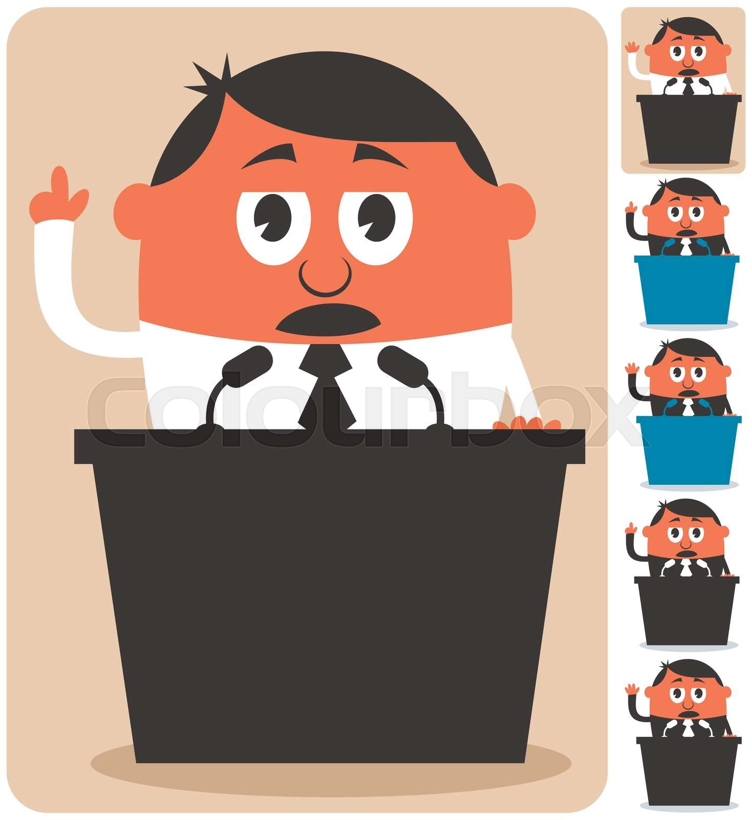 Politician | Stock vector | Colourbox