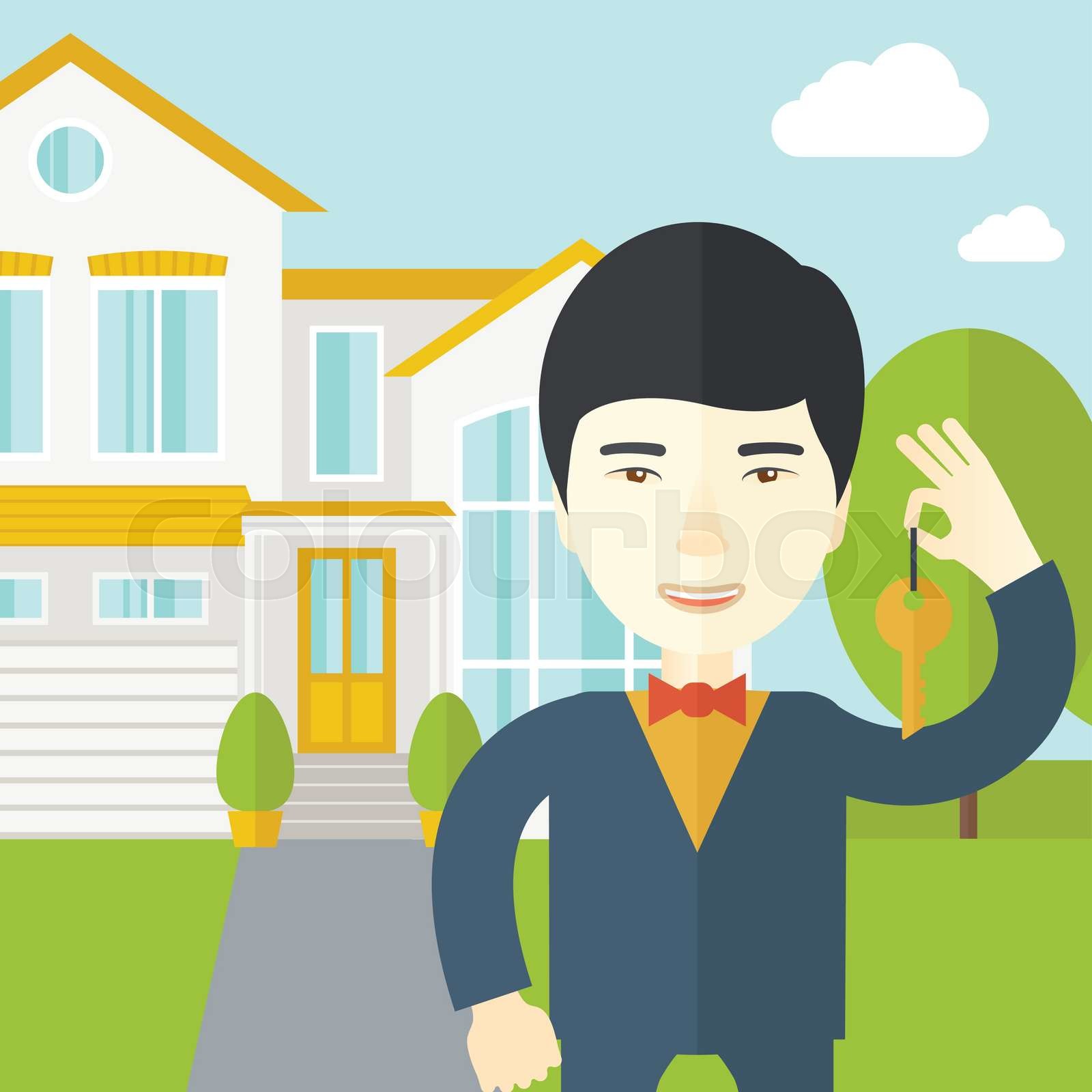 Real estate agent. | Stock vector | Colourbox