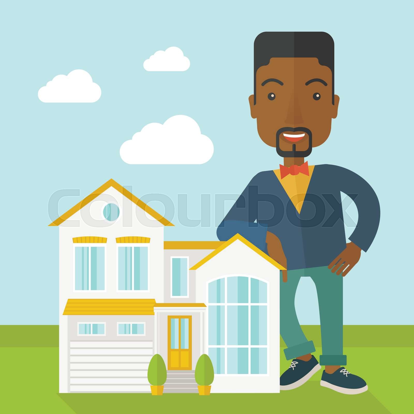 Real estate agent. | Stock vector | Colourbox