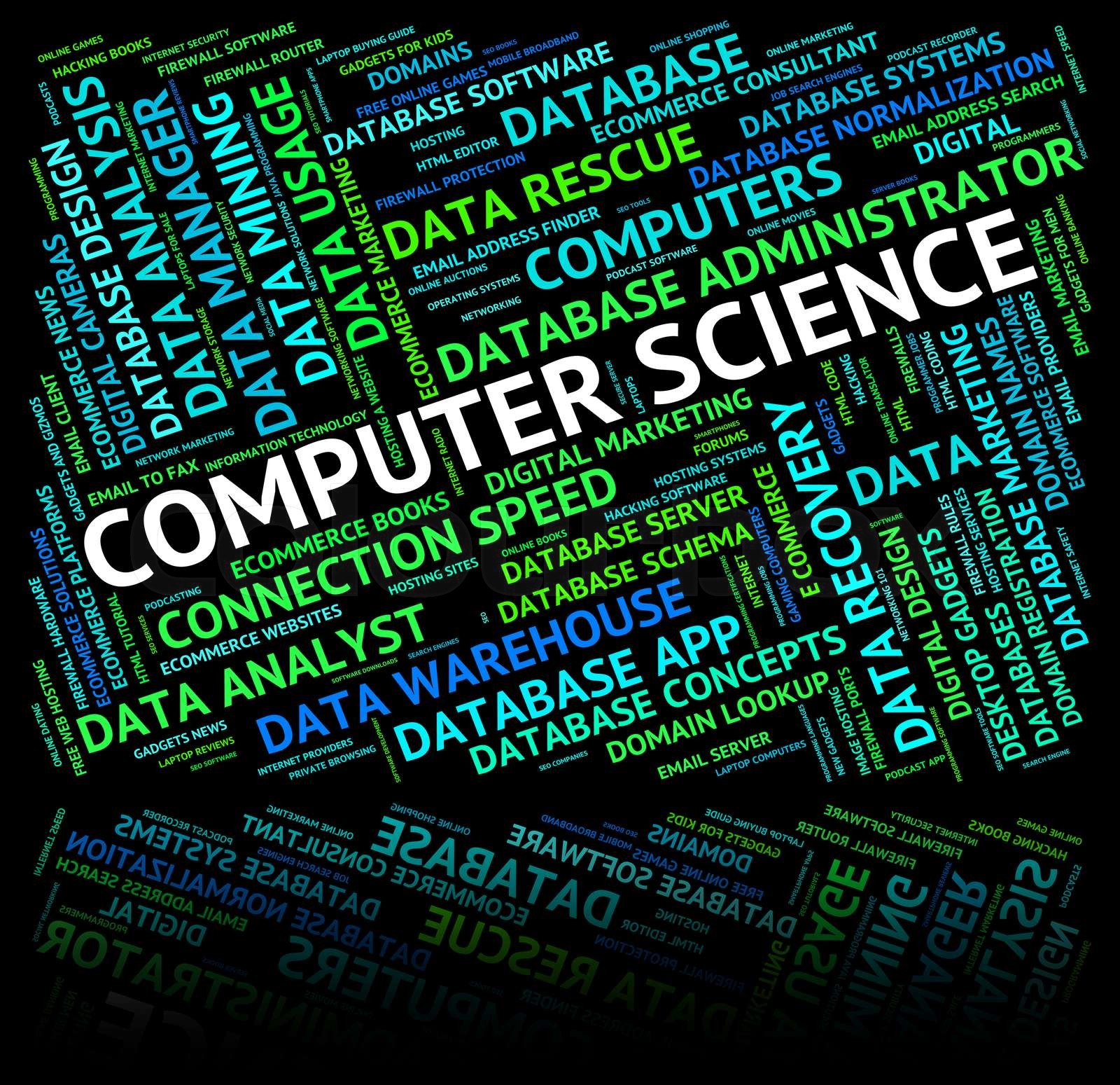 Computer Science Represents Words Computers And Biologist | Stock image ...