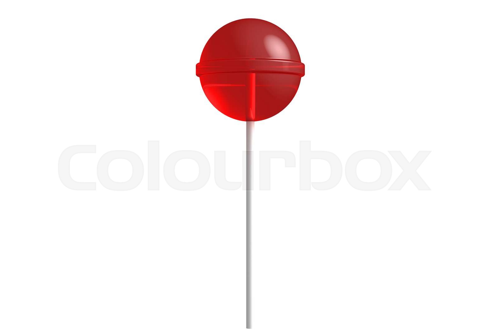Red lollipop Stock image Colourbox