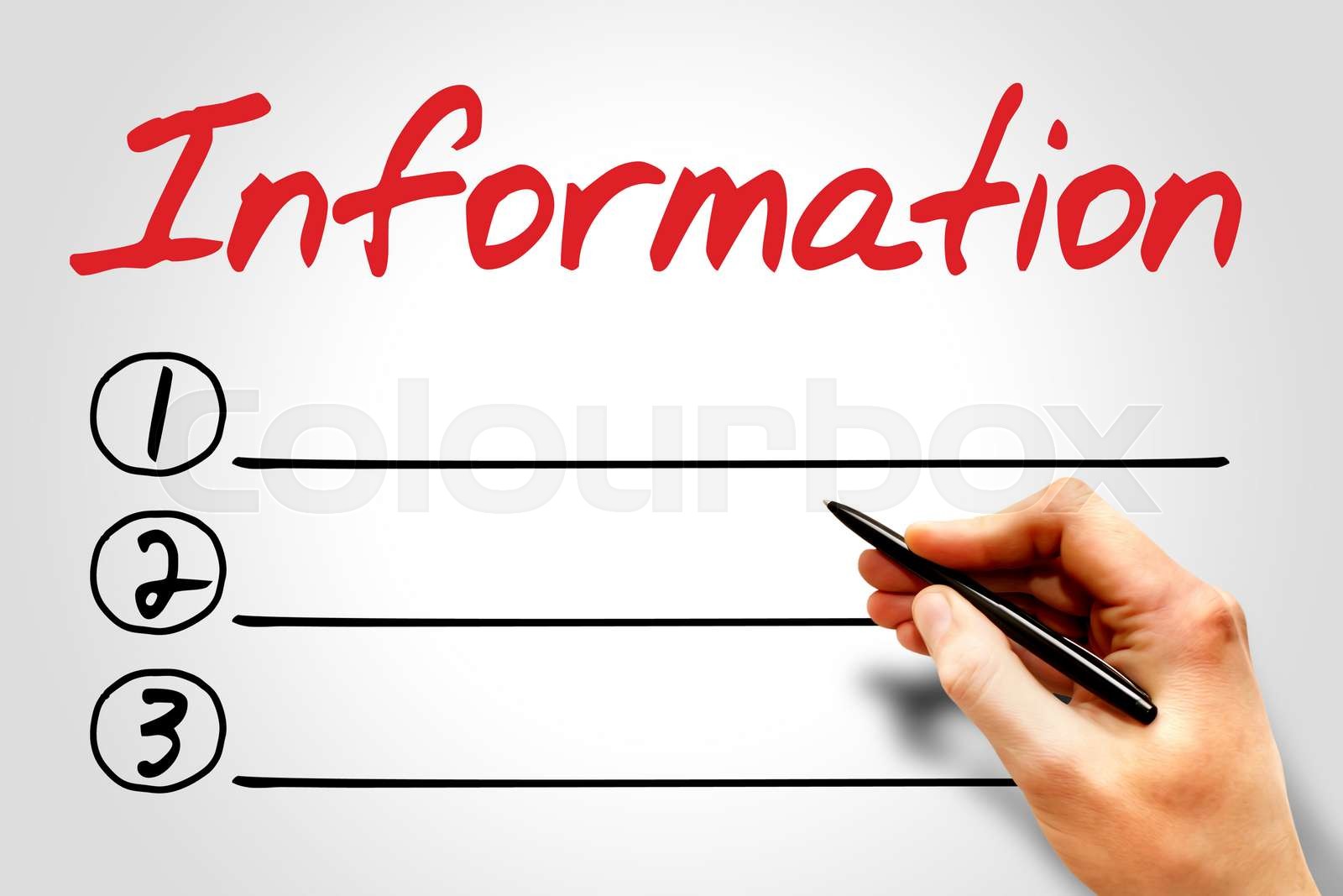 Information | Stock image | Colourbox