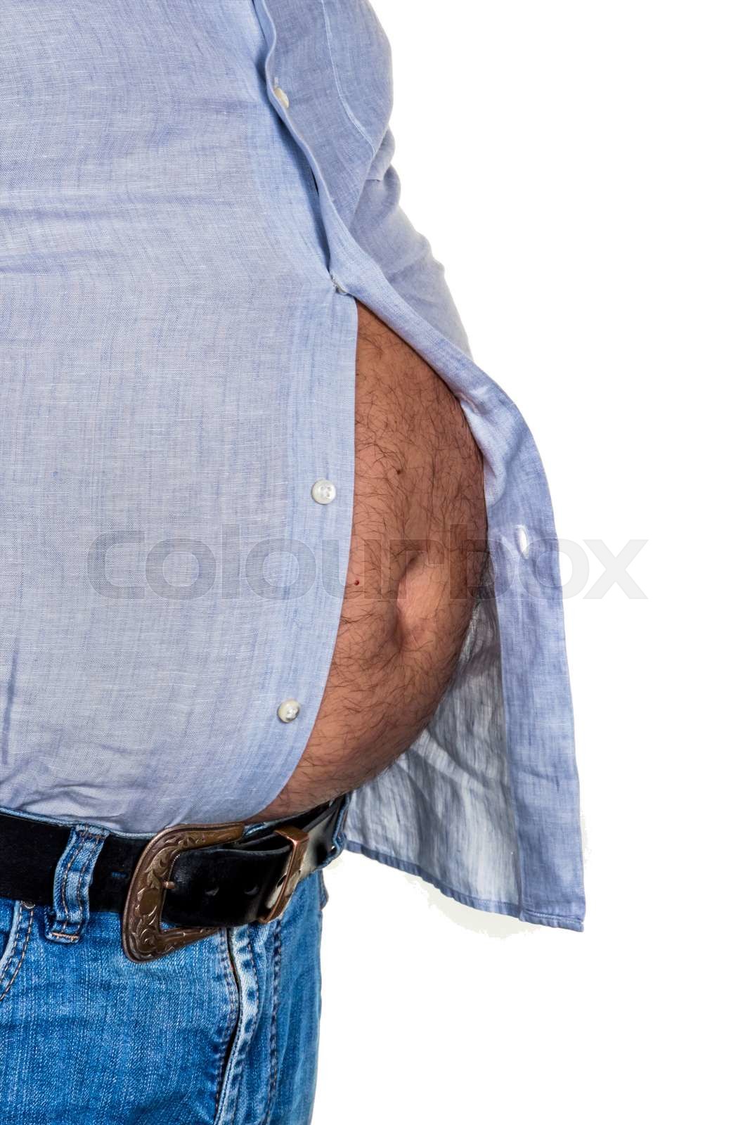 man with overweight | Stock image | Colourbox