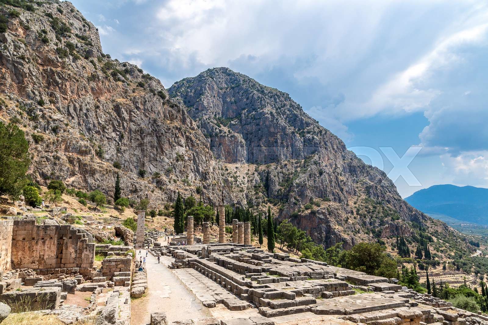 The Temple Of Apollo In Delphi Stock Image Colourbox The Temple Of Apollo In Delphi Stock Image Colourbox