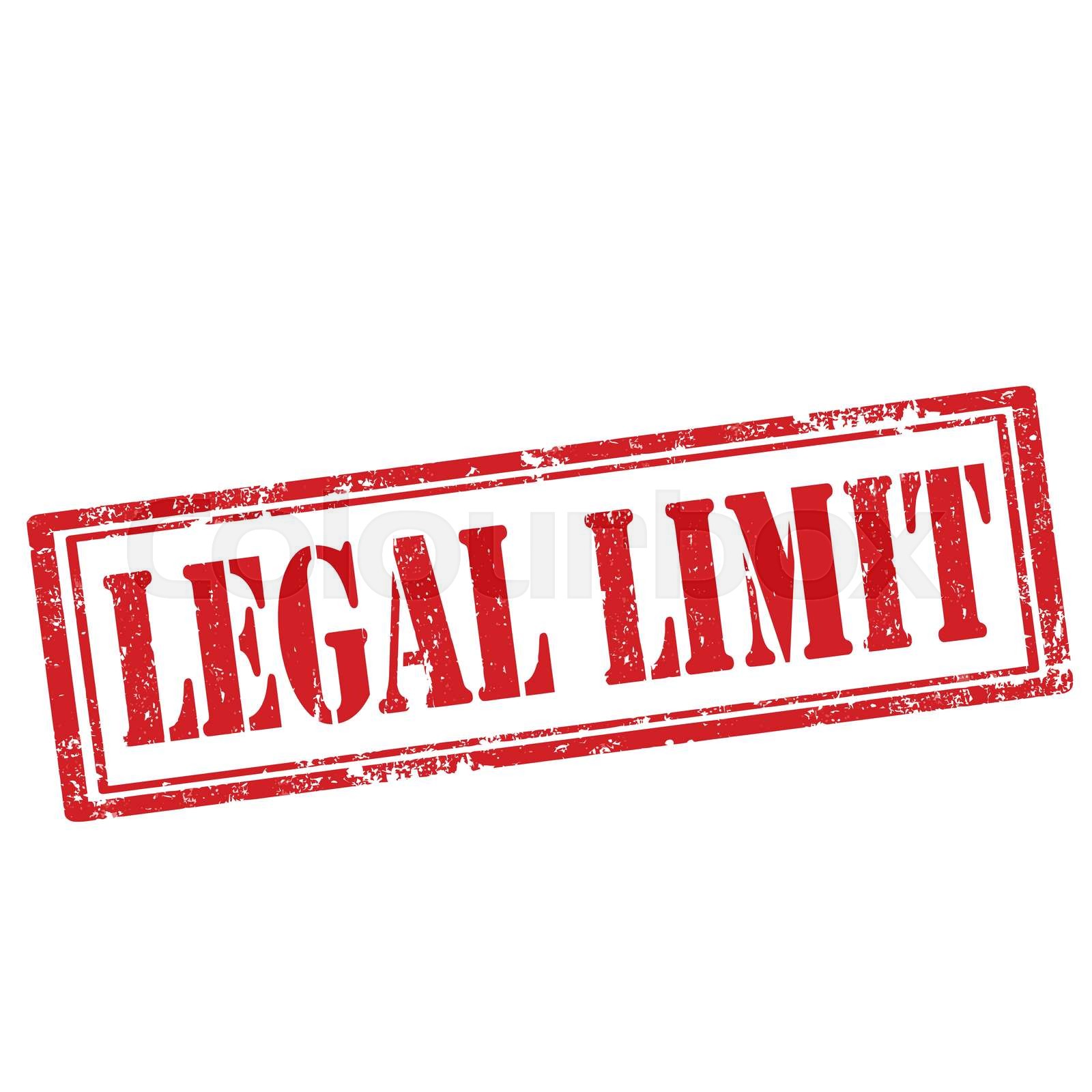 Legal Limitstamp Stock vector Colourbox