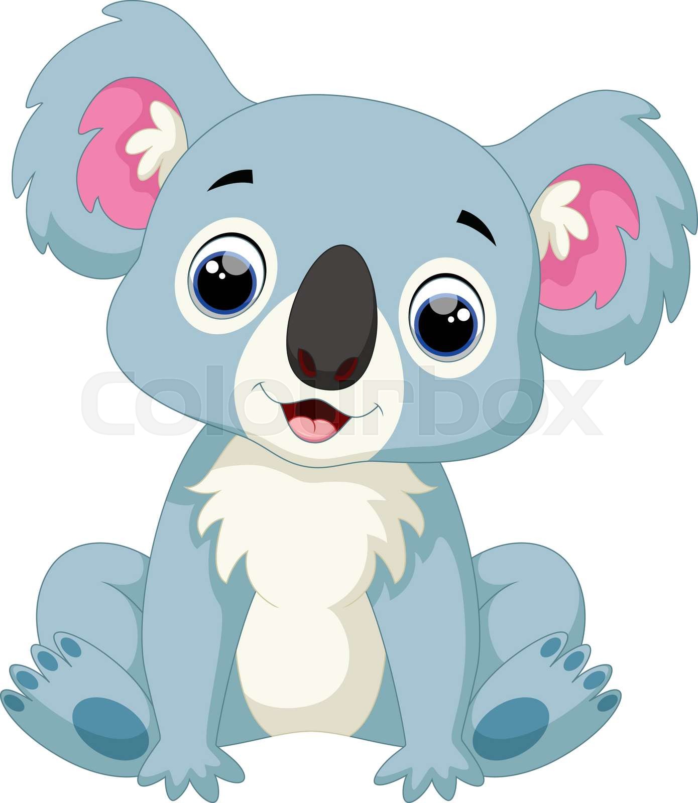 Cute koala cartoon Stock vector Colourbox