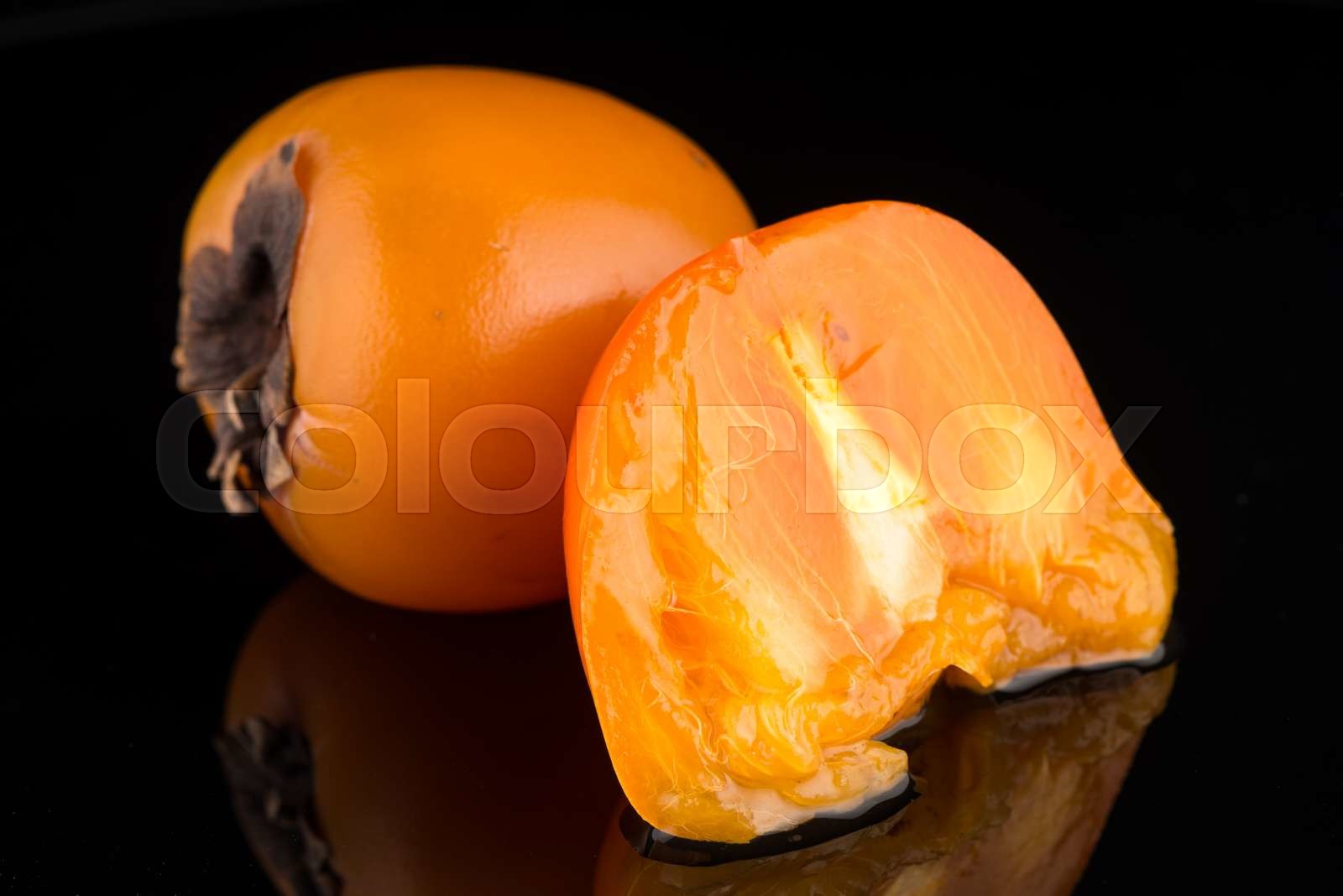 Persimmon Fruits Stock Image Colourbox