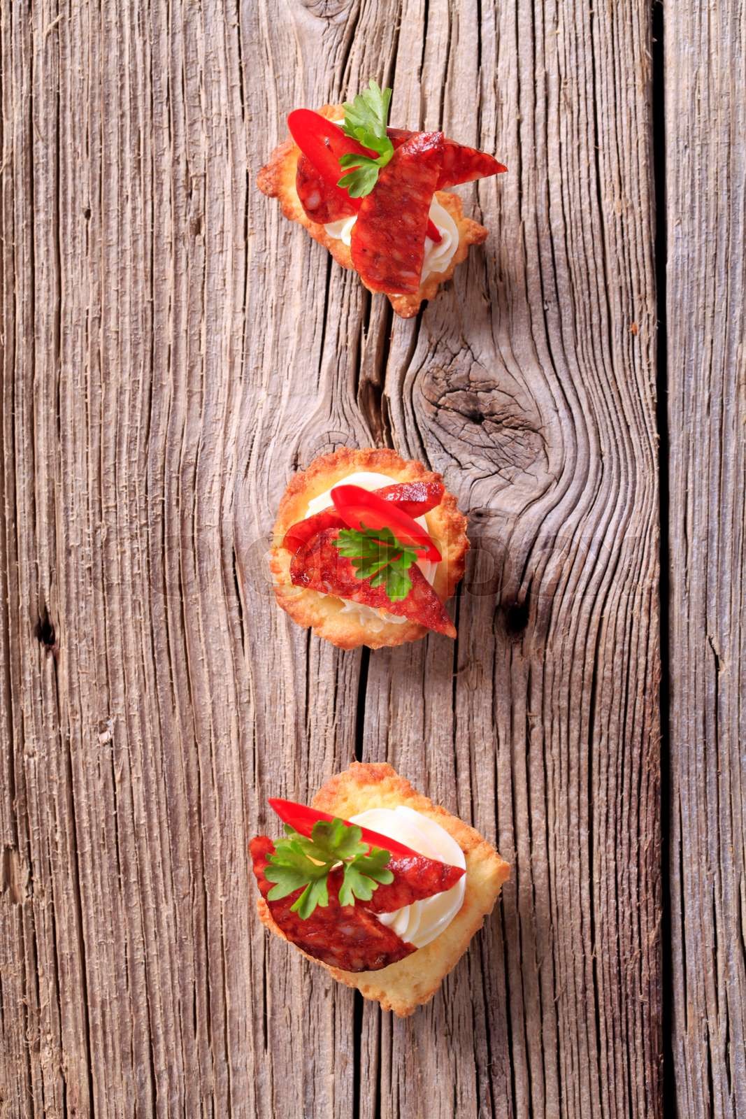 Tartlet canapes | Stock image | Colourbox Tartlet canapes | Stock image | Colourbox