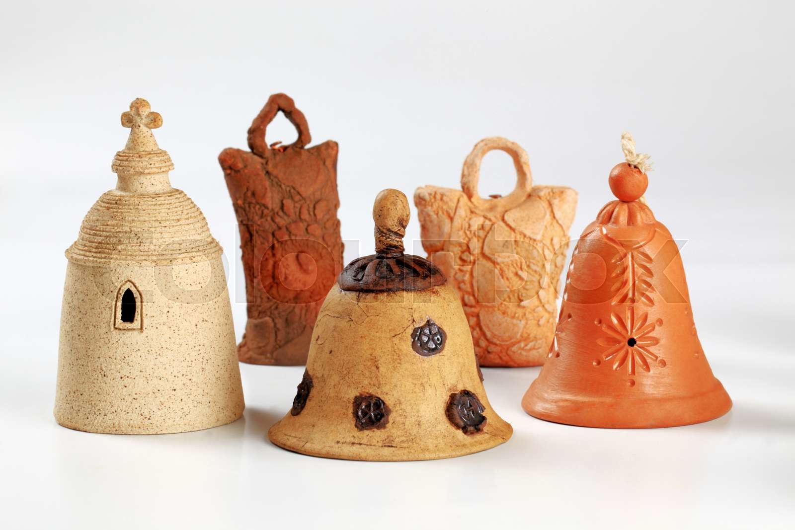 Ceramic bells | Stock image | Colourbox