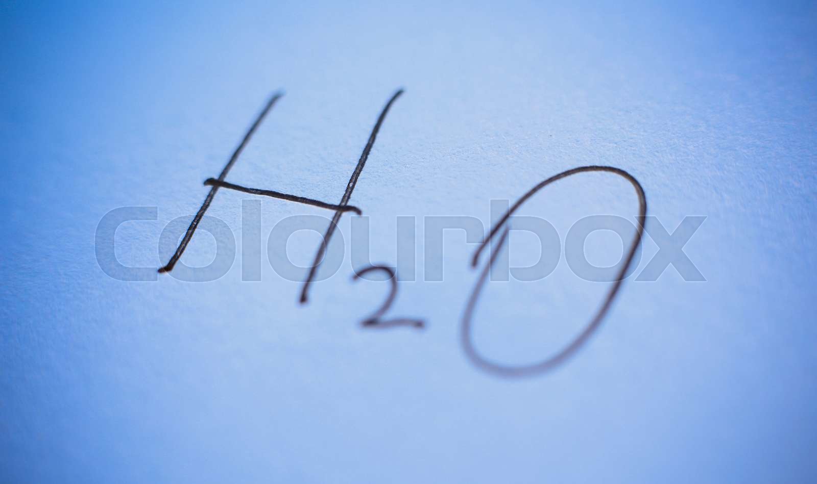 Chemical Molecule H2O | Stock image | Colourbox