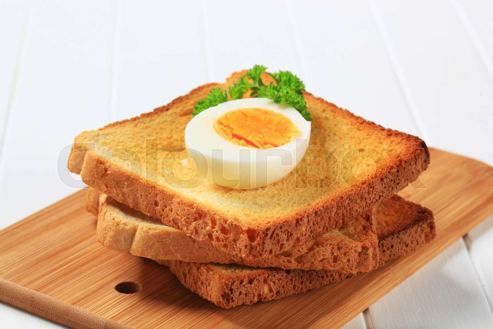 Toast And Boiled Egg Stock Image Colourbox