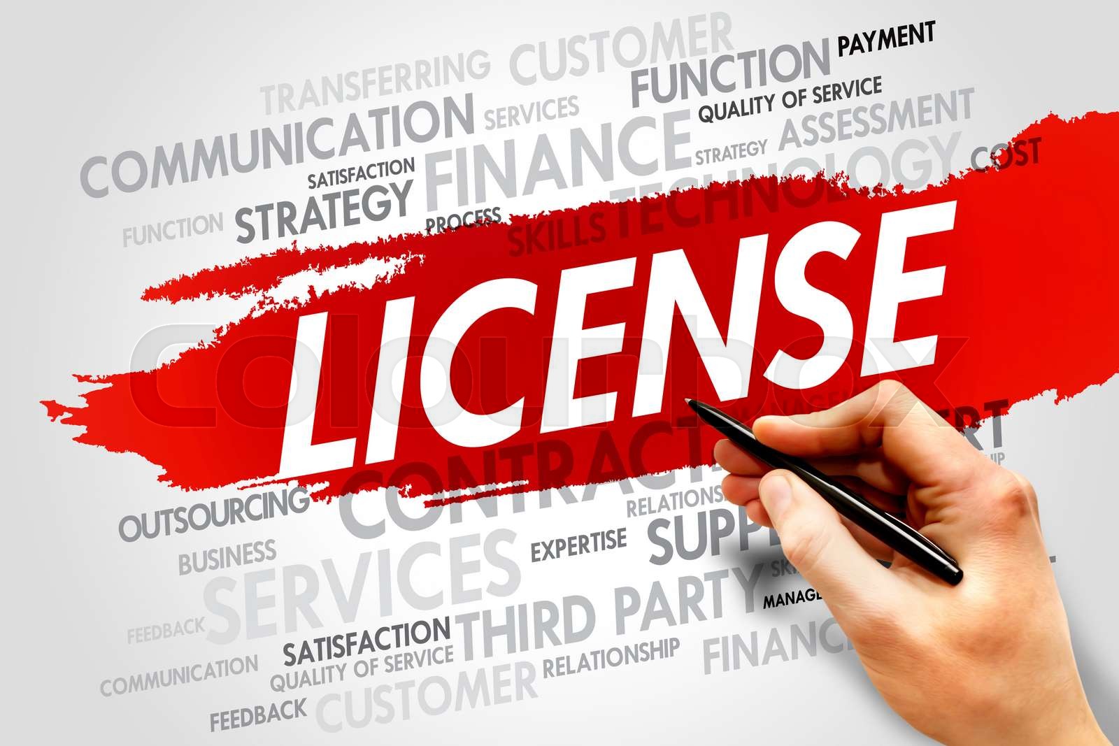 LICENSE Stock image Colourbox