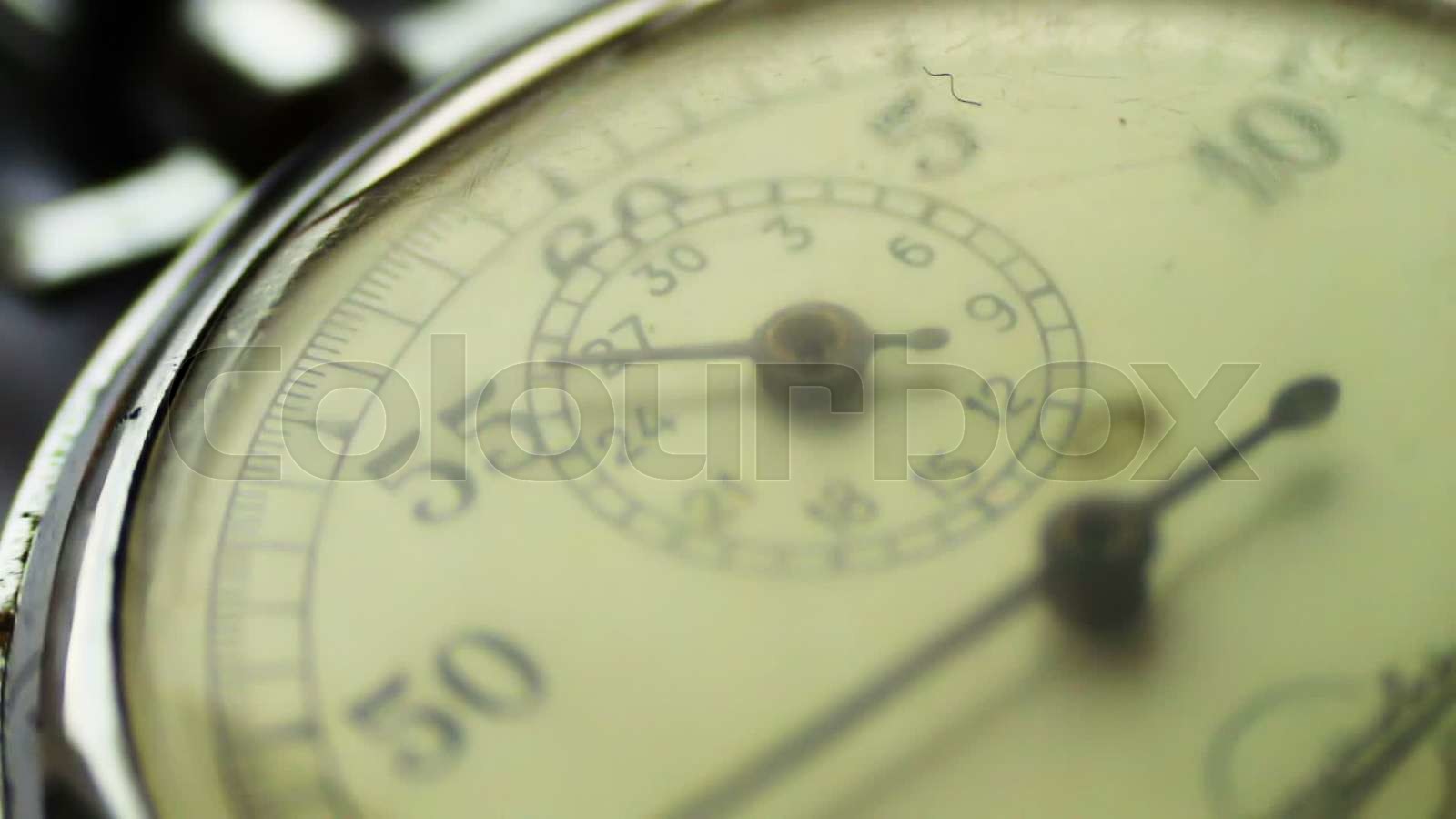 Vintage stop watch Stock video Colourbox