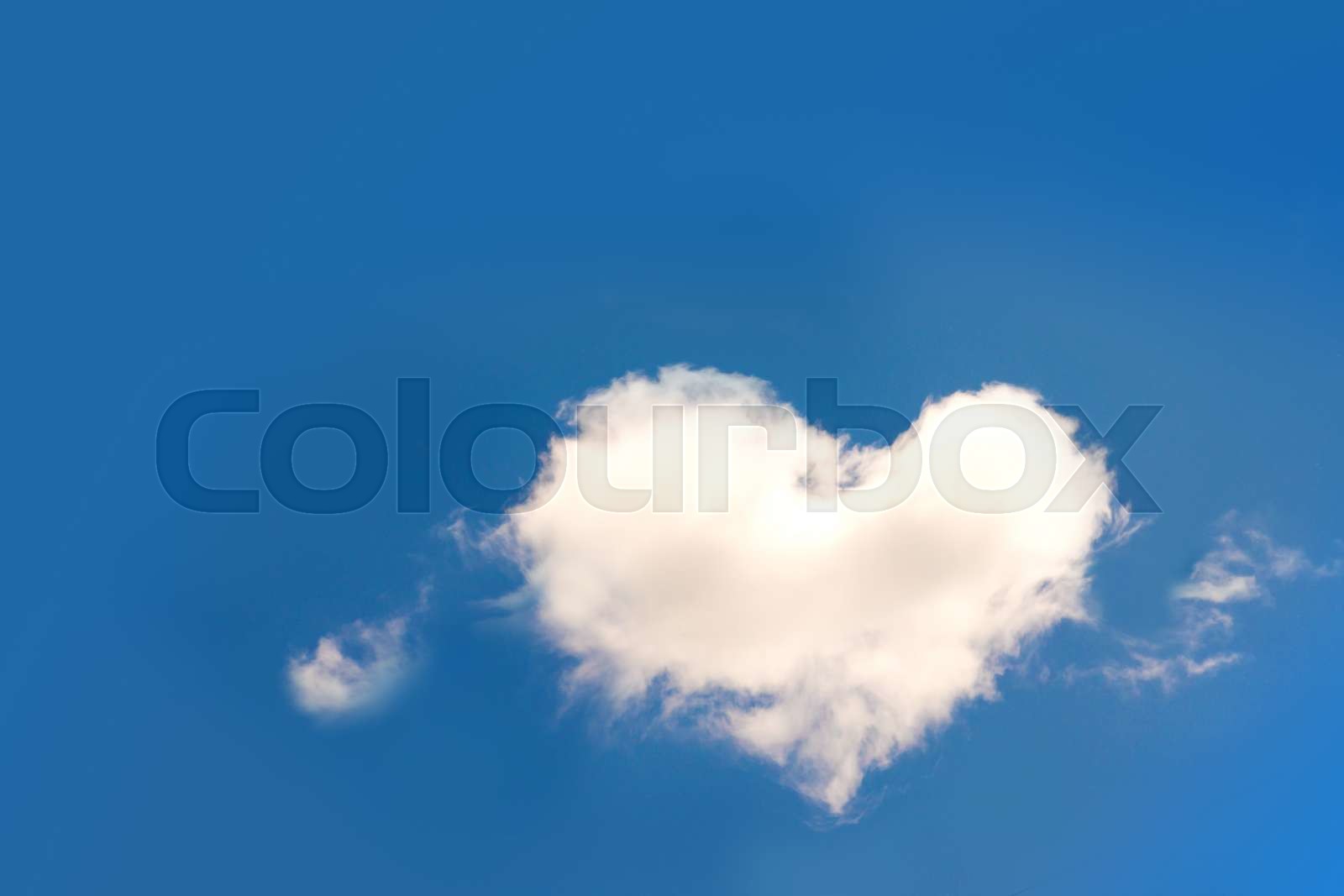 herz, wolke, form | Stock Bild | Colourbox