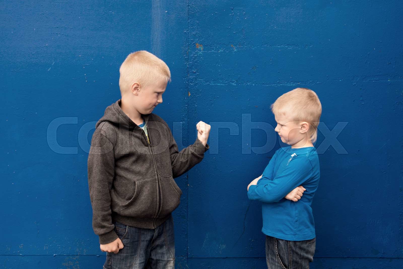 angry aggressive children | Stock image | Colourbox