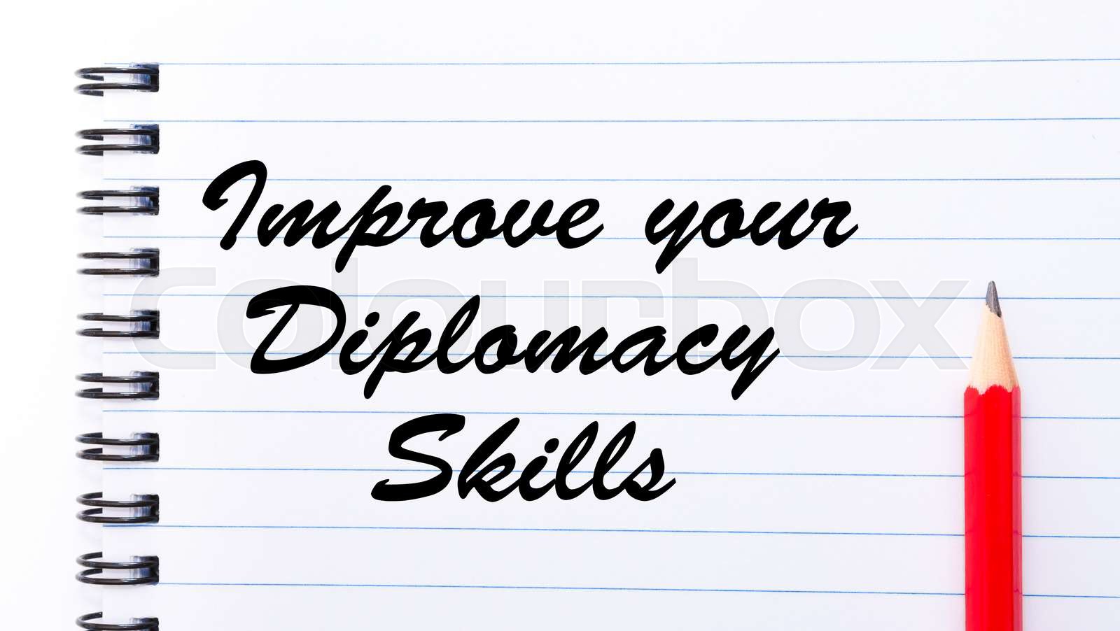 Improve Your Diplomacy Skills Stock Image Colourbox