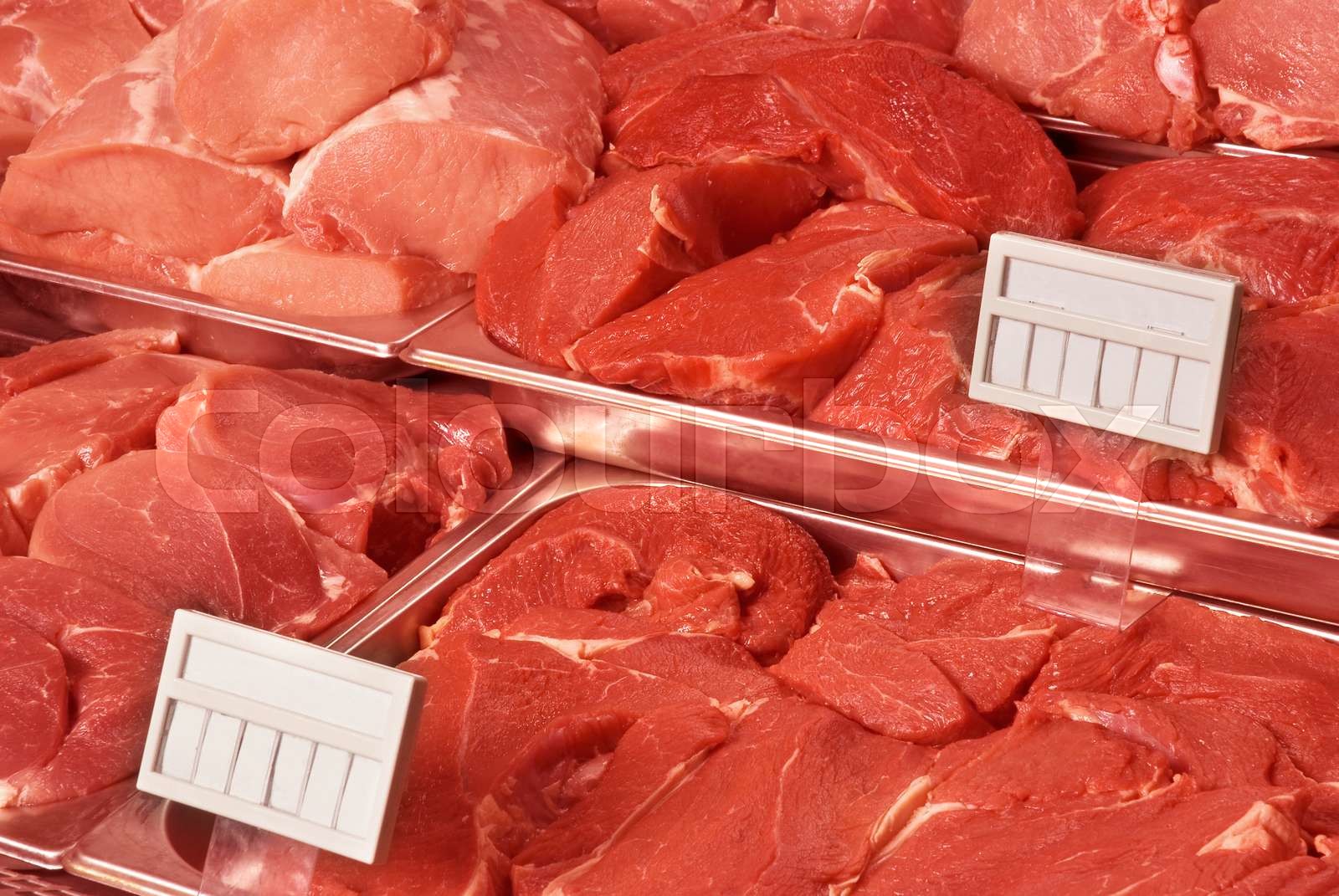 Selection of quality meat Stock image Colourbox