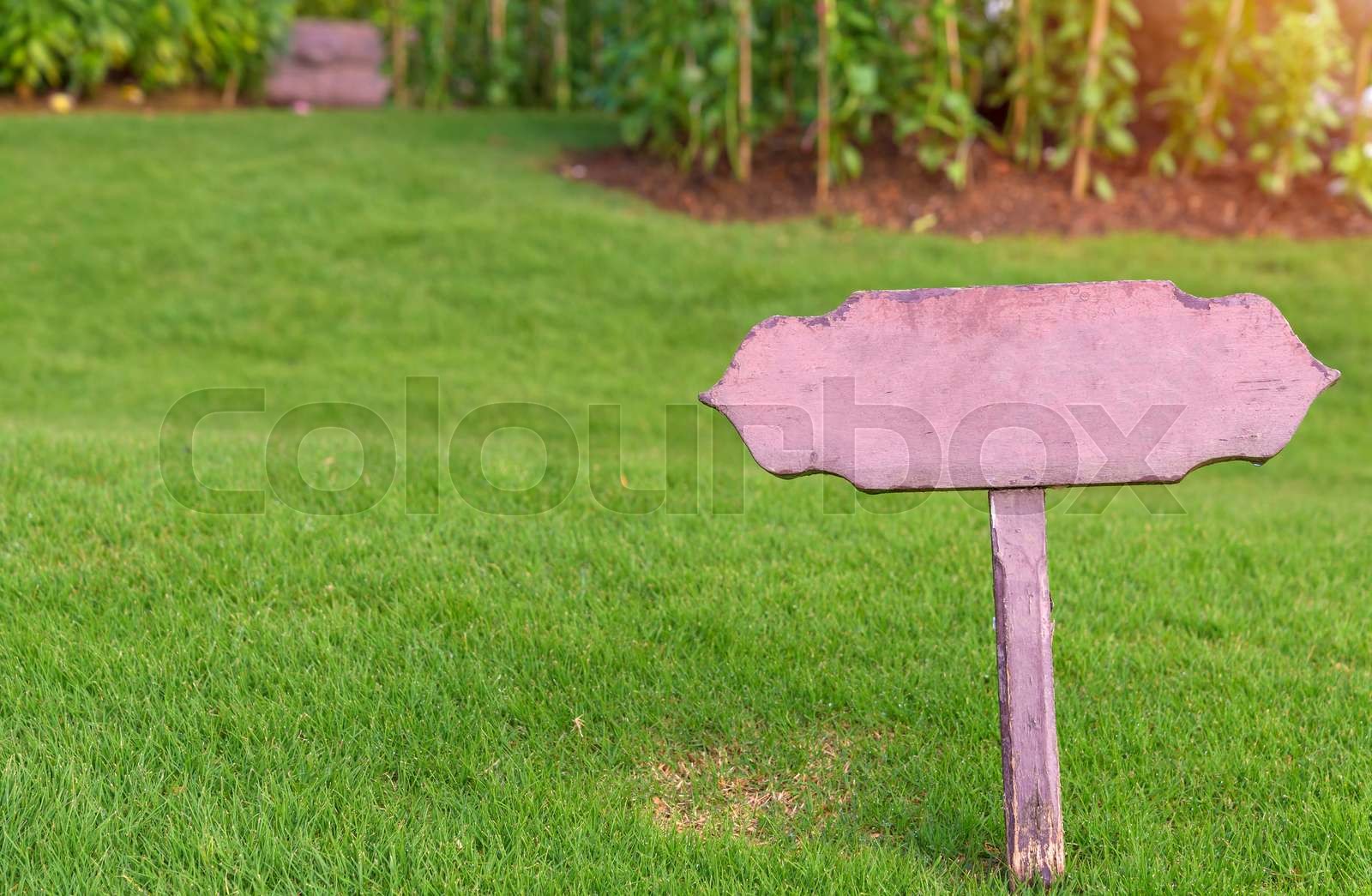 Please Keep Off The Lawn No Walking On Grass Warning Sign Stock