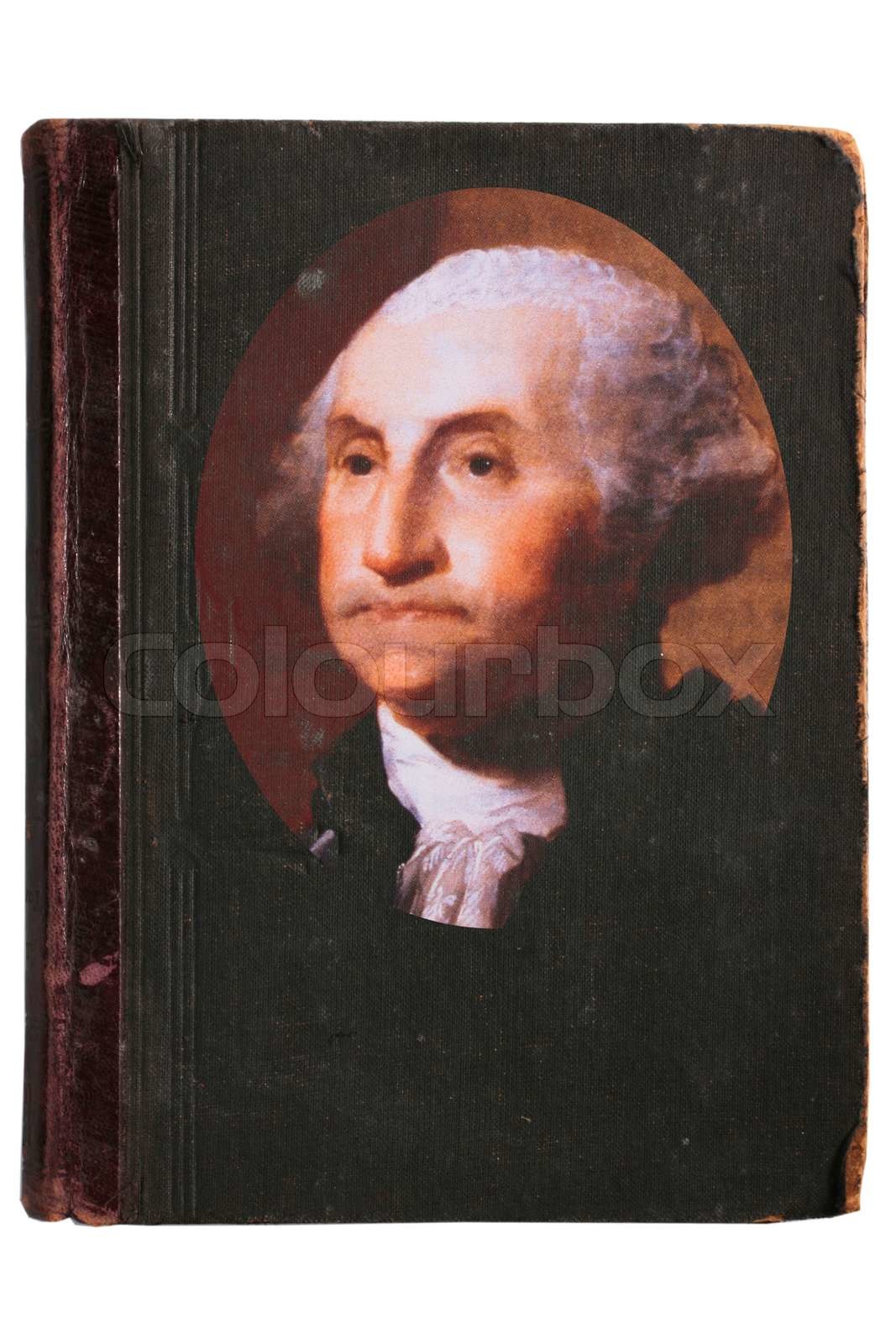 Den gamle bog med en sort dækning på en hvid baggrund. | Stock foto ...