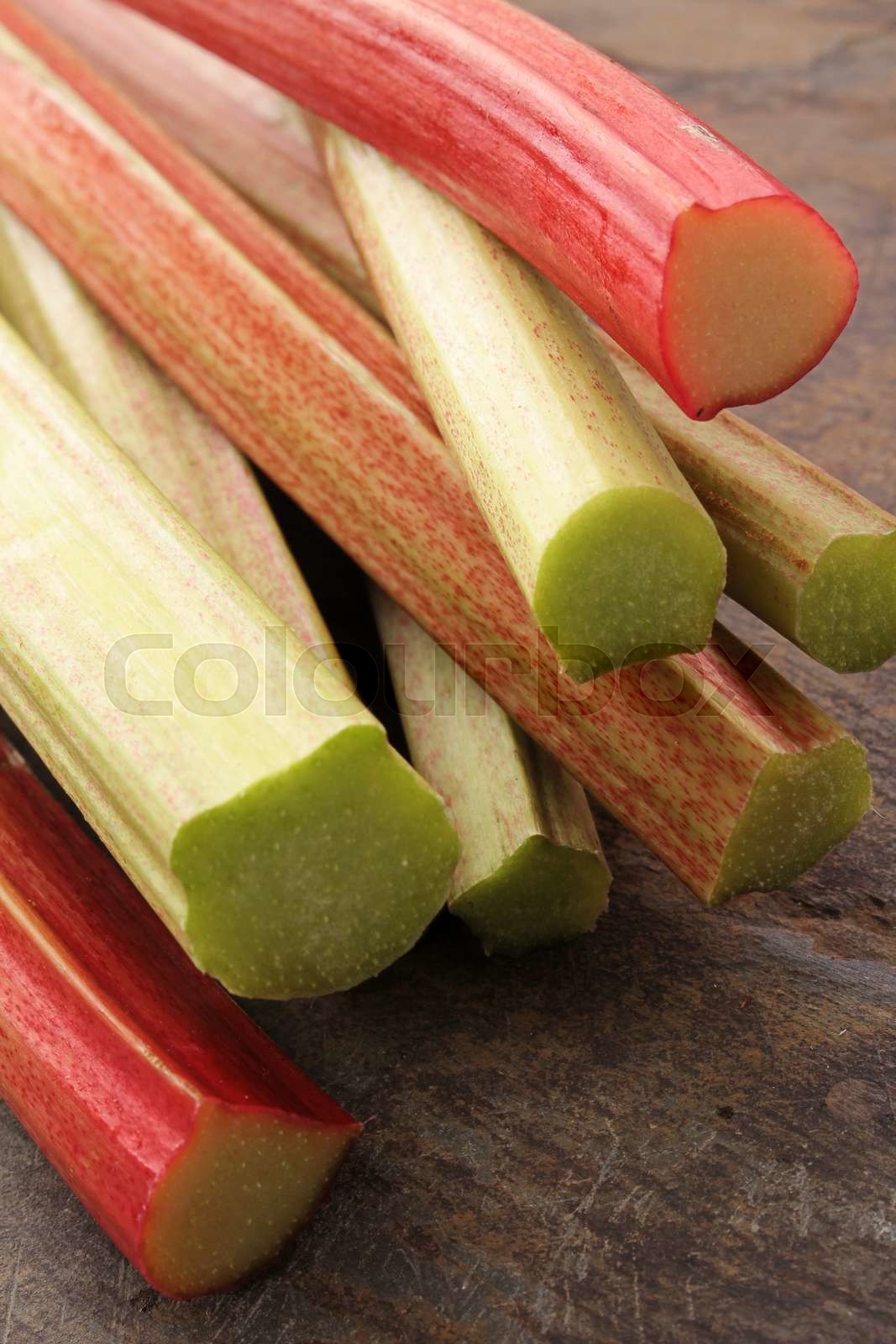 English rhubarb Stock image Colourbox