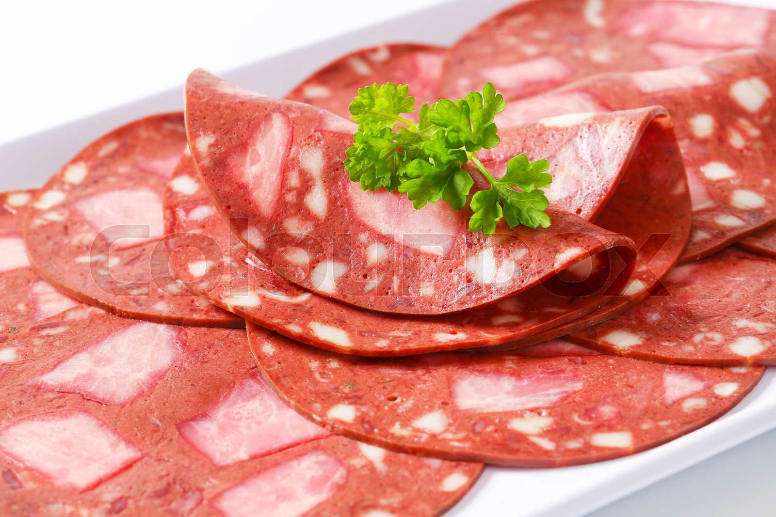 Black head cheese Stock image Colourbox