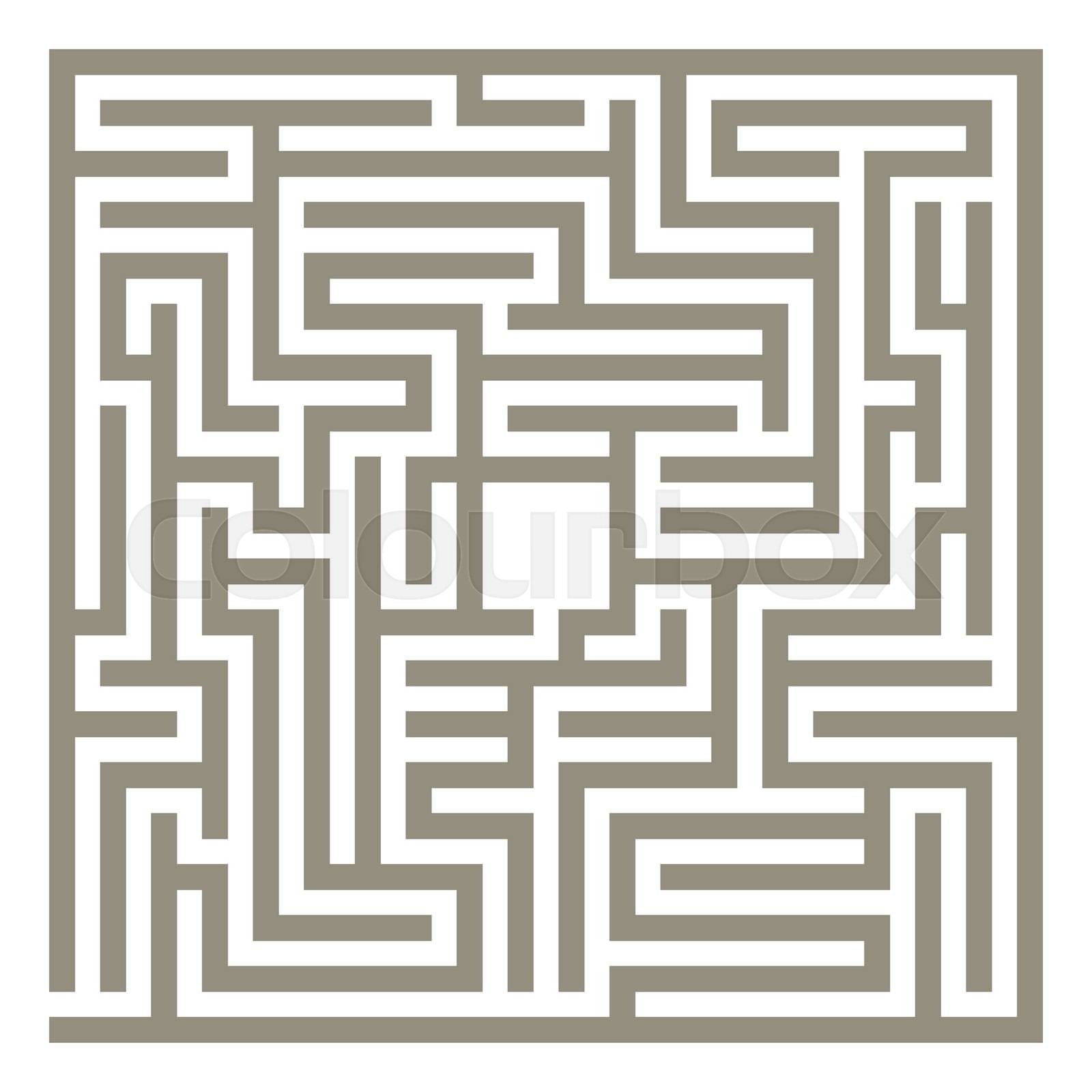 Vector Maze Stock Vector Colourbox