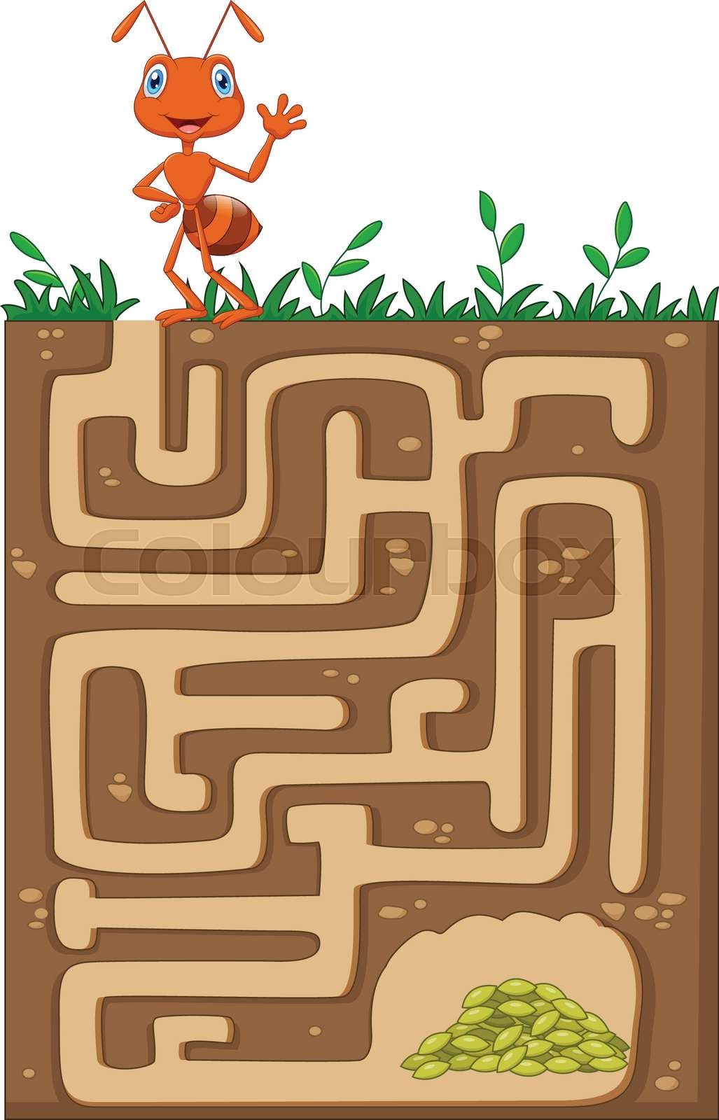 versteckt, vektor, cartoon | Stock-Vektor | Colourbox