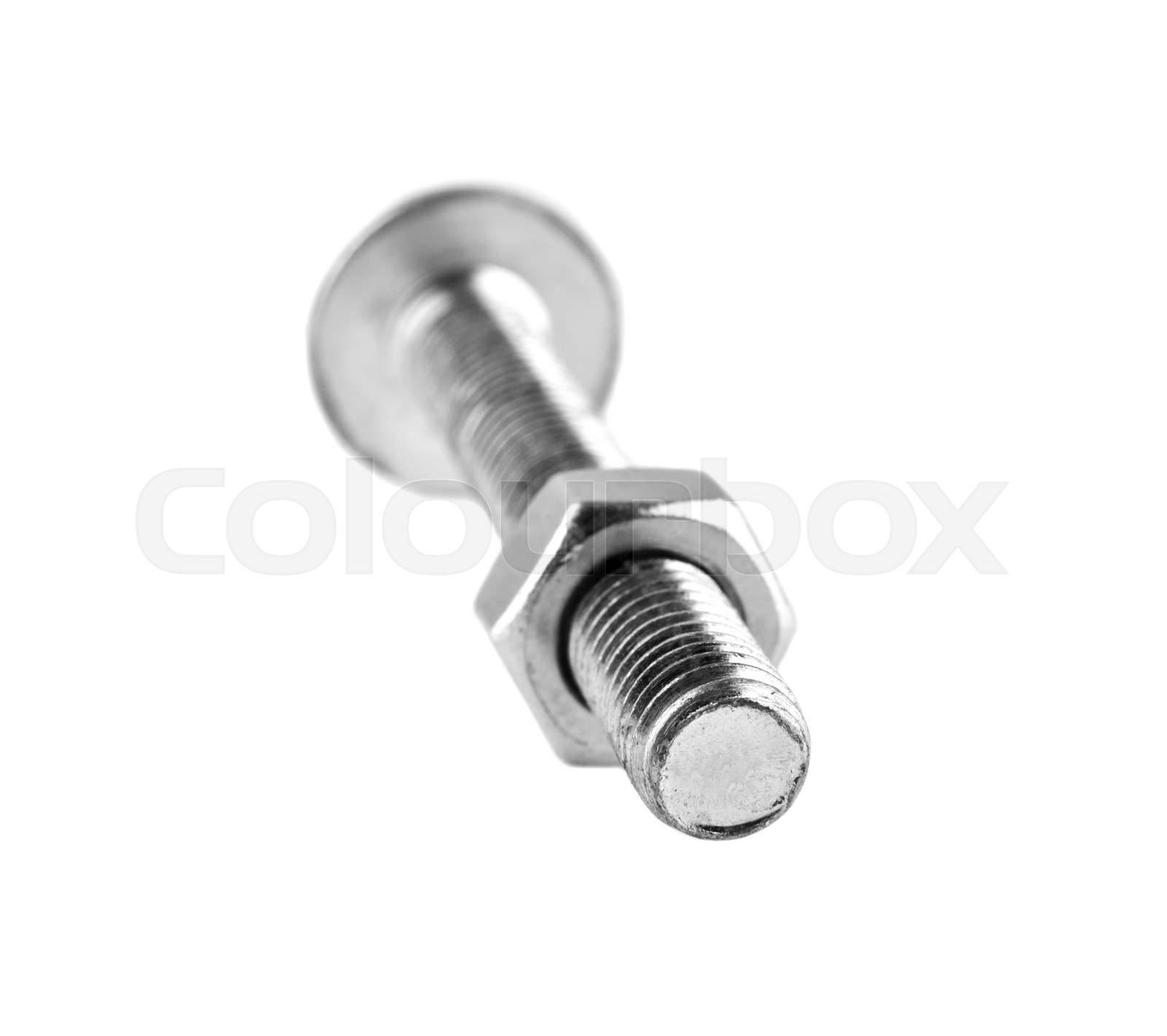 bolt and nut Stock image Colourbox