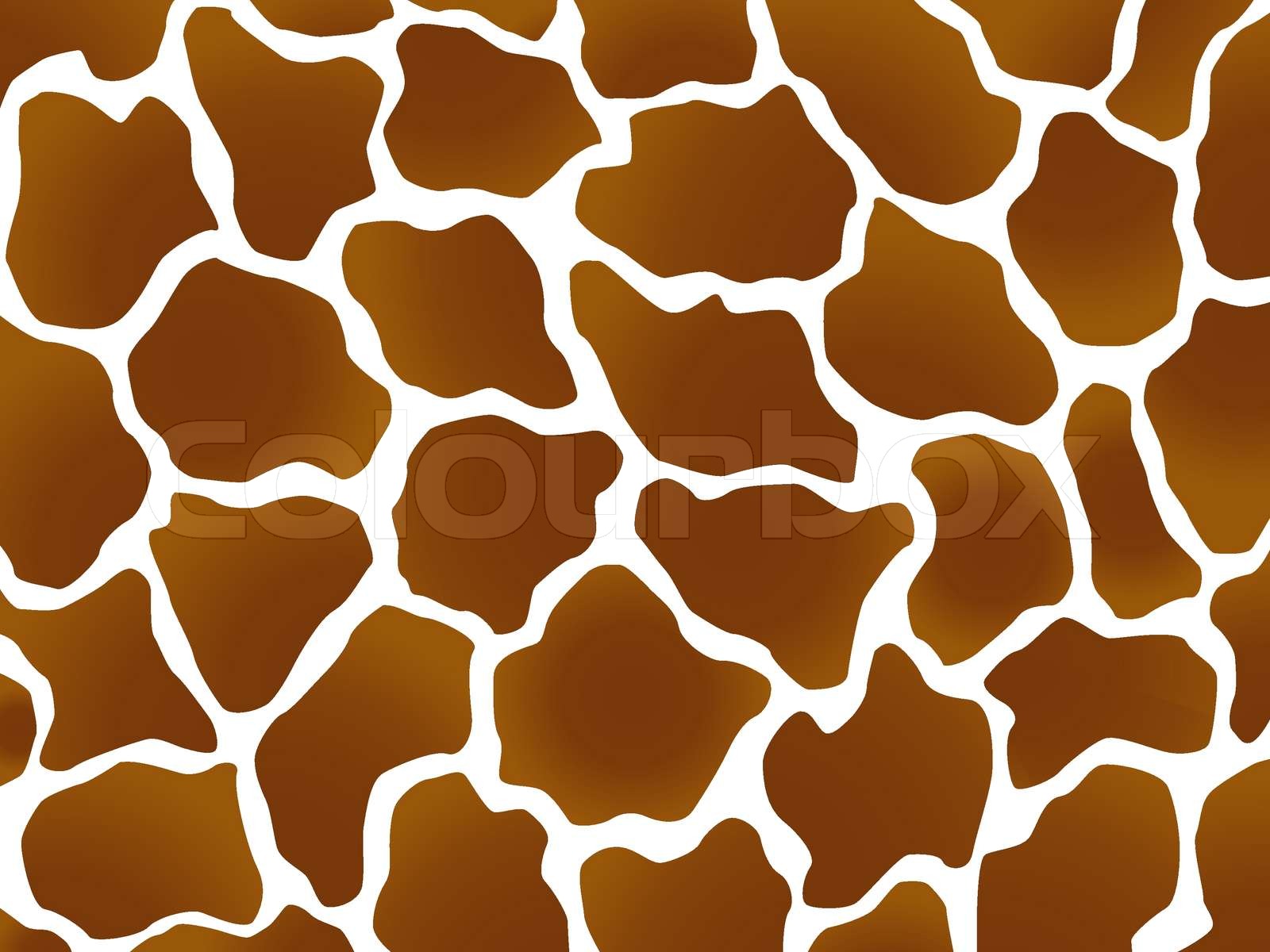 Giraffe wild brown marking | Stock vector | Colourbox