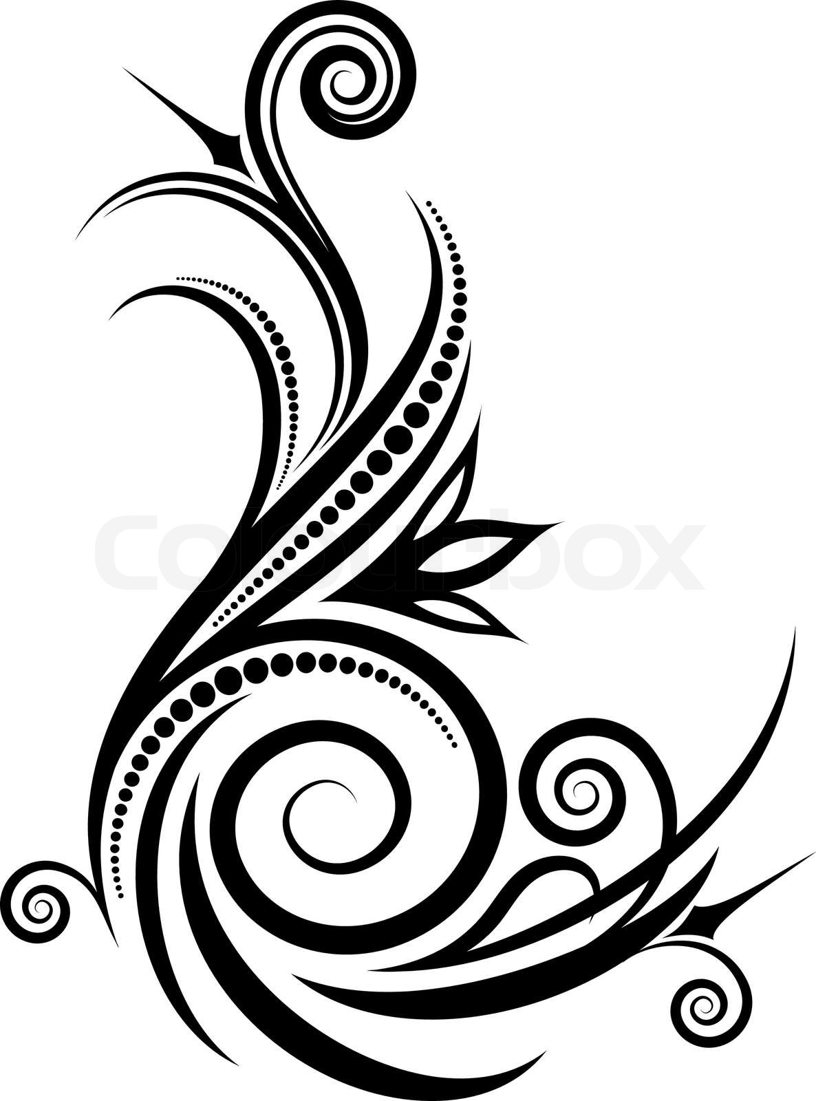 filigree, ribbon, imagery | Stock vector | Colourbox