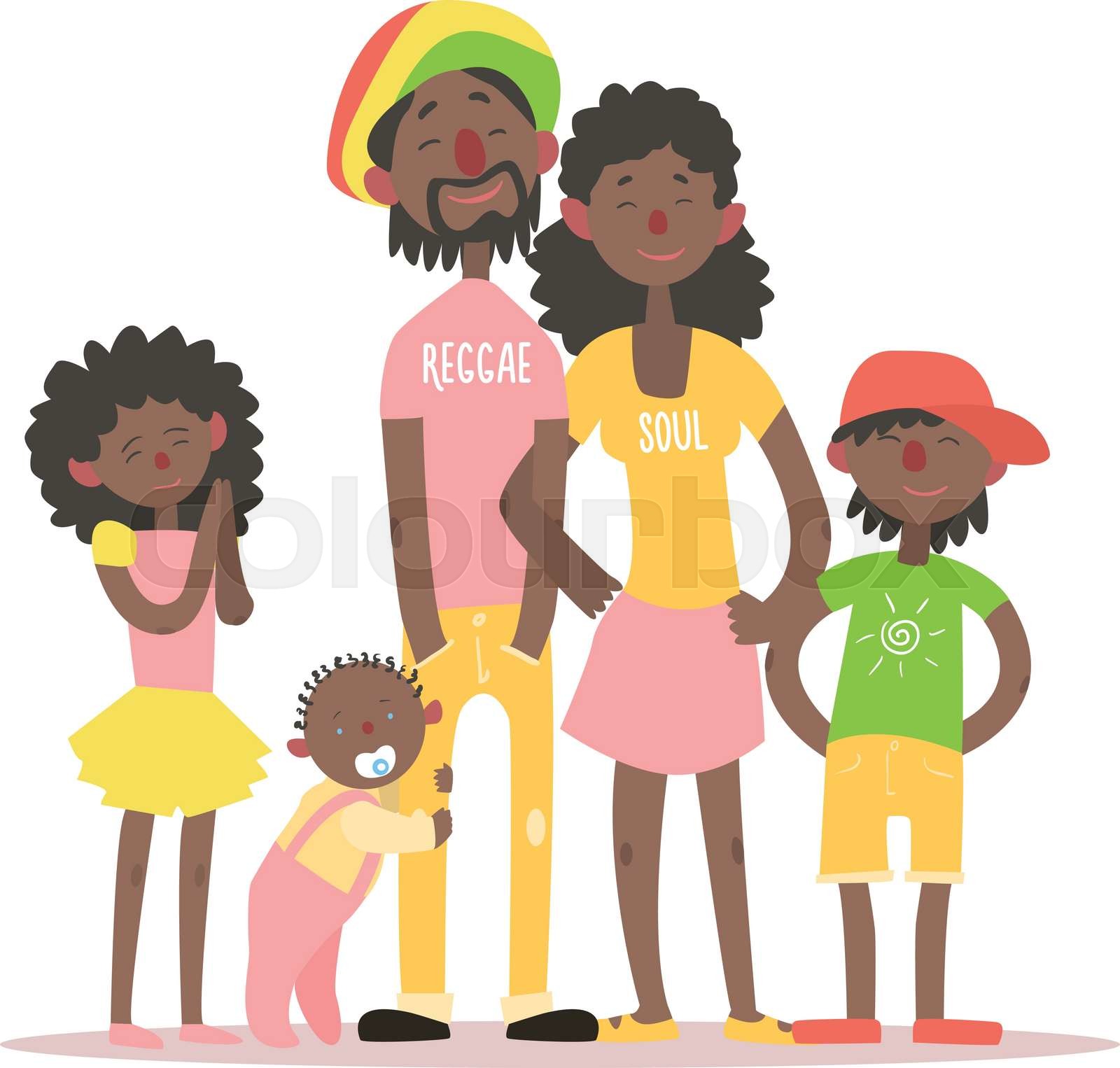 African Family. Vector Illustration | Stock vector | Colourbox