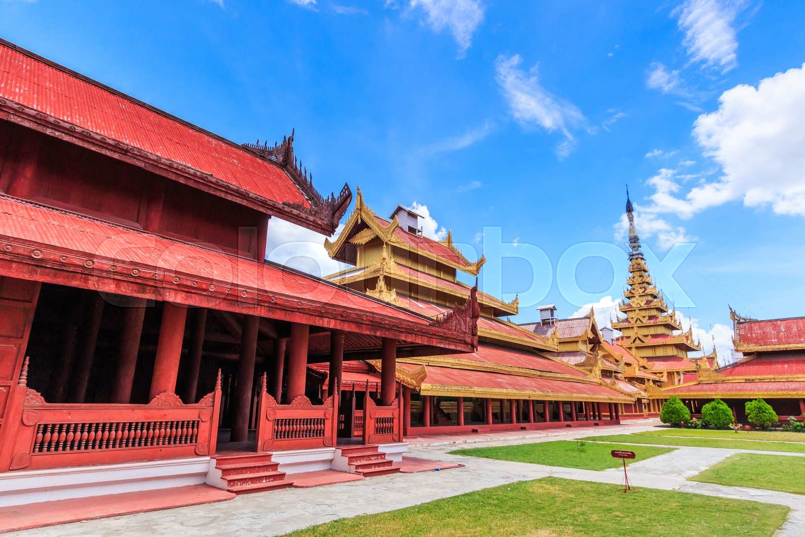 Mandalay Palace At Mandalay City Of Myanmar Burma Stock Image Colourbox mandalay-palace-at-mandalay-city-of-myanmar-burma-stock-image-colourbox