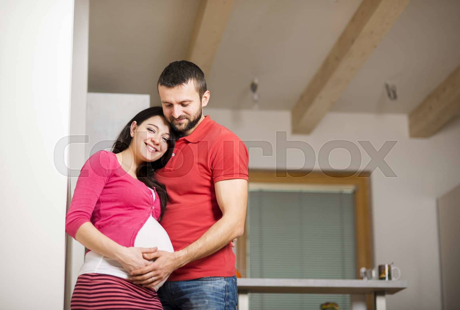 Pregnant couple | Stock image | Colourbox