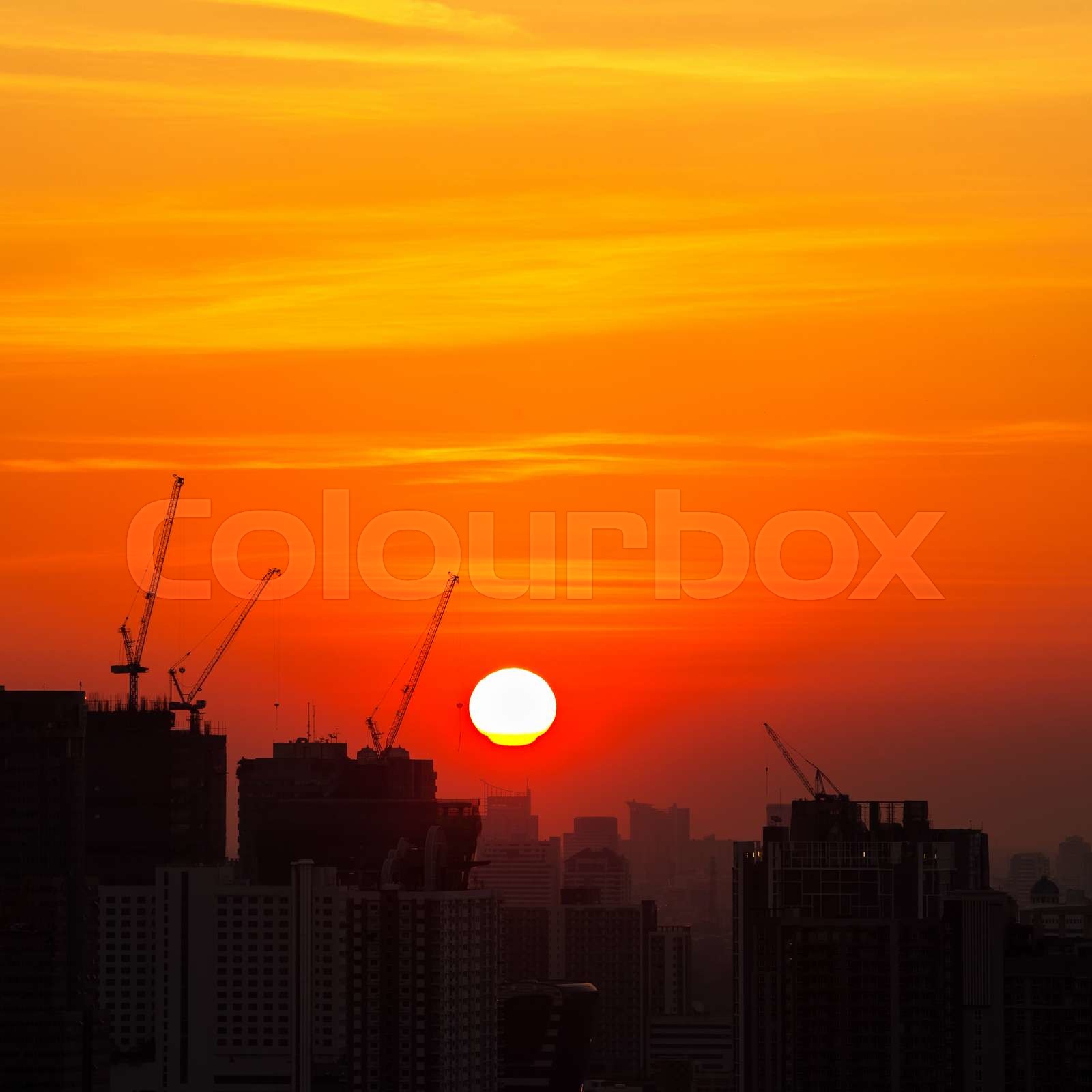 Sunrise Over Downtown Bangkok Skyline Thailand Stock Image Colourbox Sunrise Over Downtown Bangkok Skyline Thailand Stock Image Colourbox
