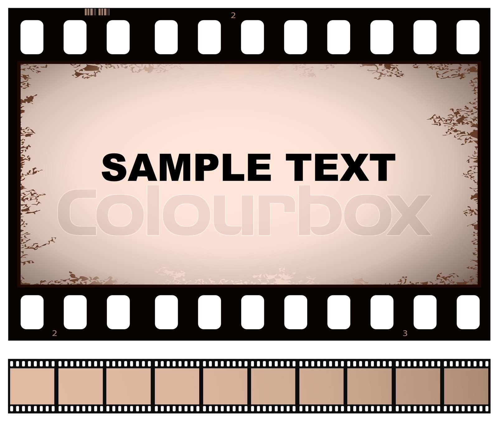vector old film strip | Stock vector | Colourbox