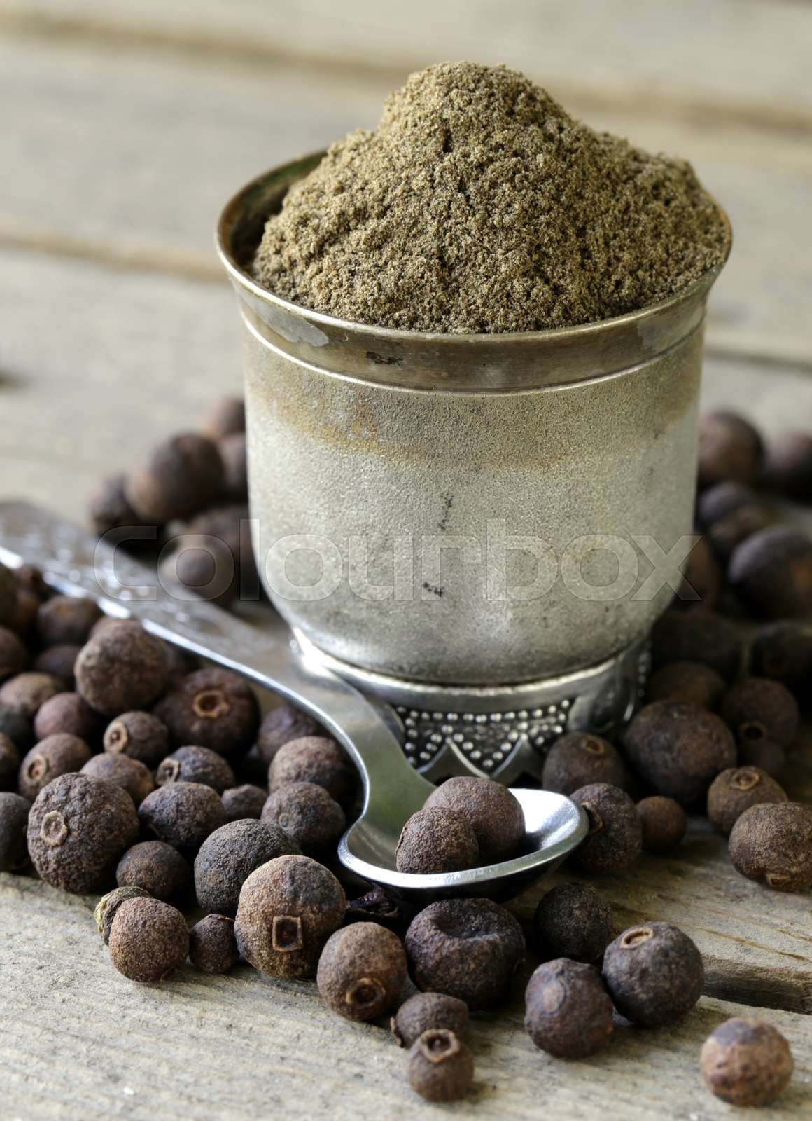 ground black pepper Stock image Colourbox