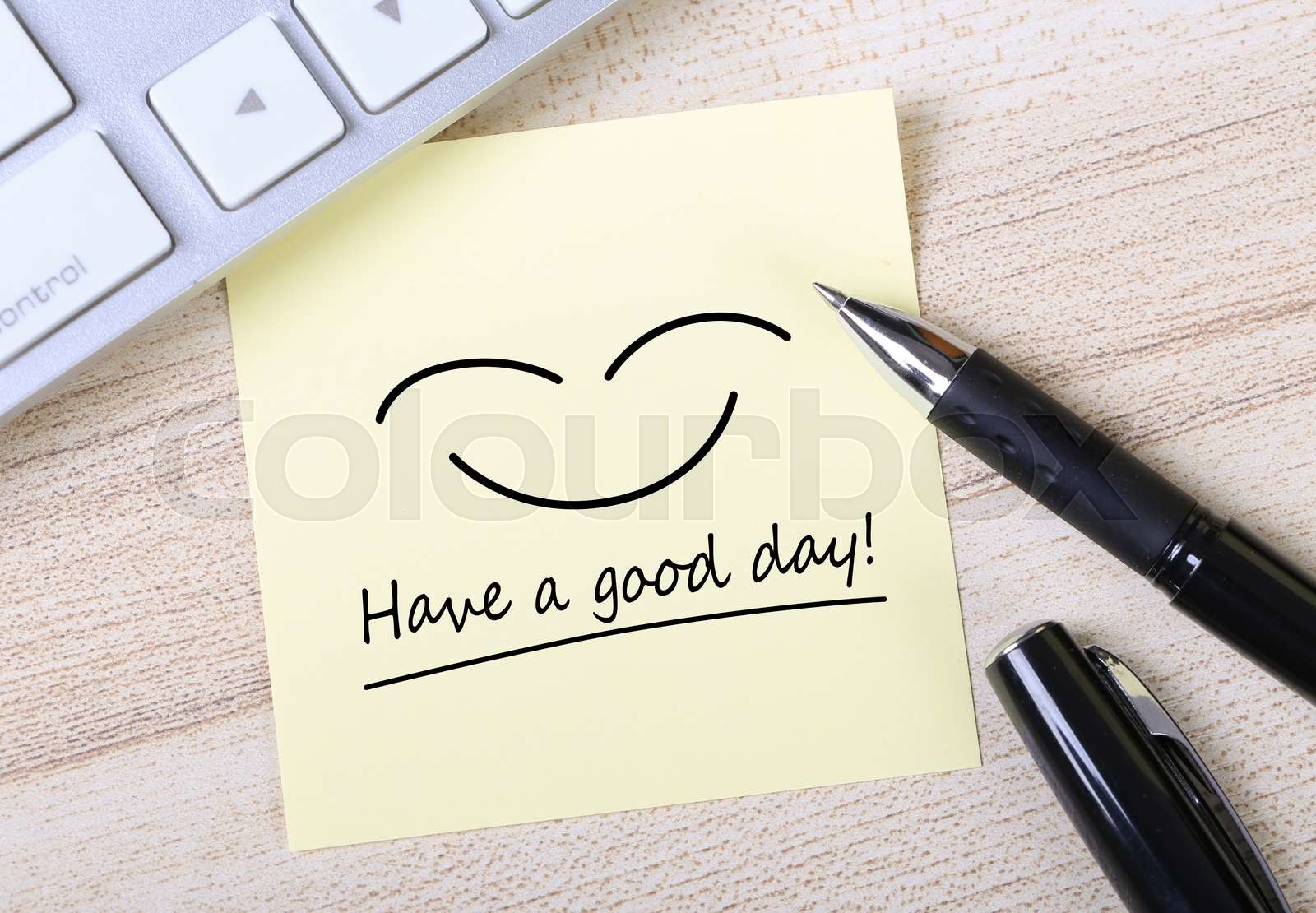 Have a good day Note | Stock image | Colourbox