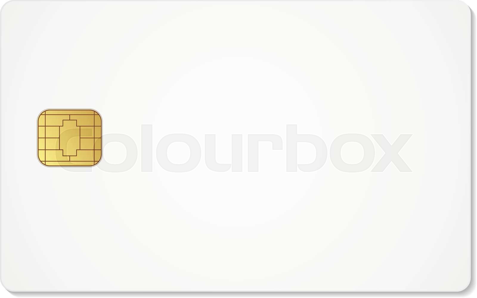 Blank Sim Card Stock Vector Colourbox