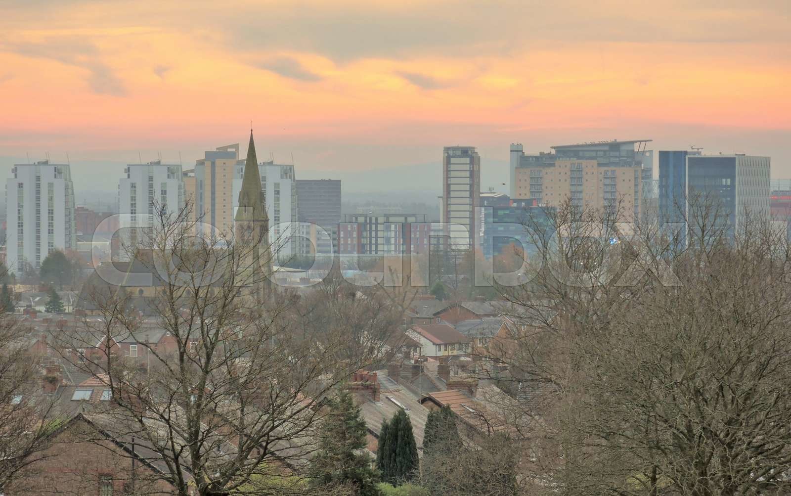 The City Of Salford. Stock image Colourbox