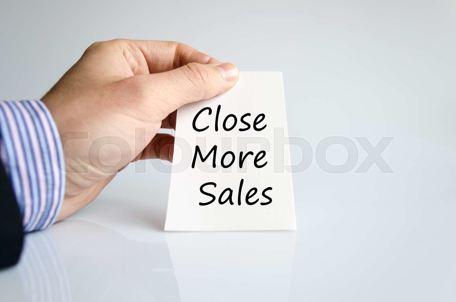Close More Sales Text Concept Stock Image Colourbox