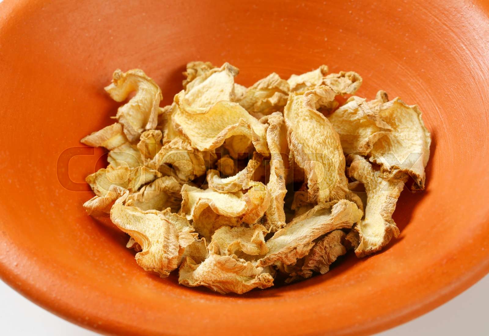 Dried ginger slices Stock image Colourbox