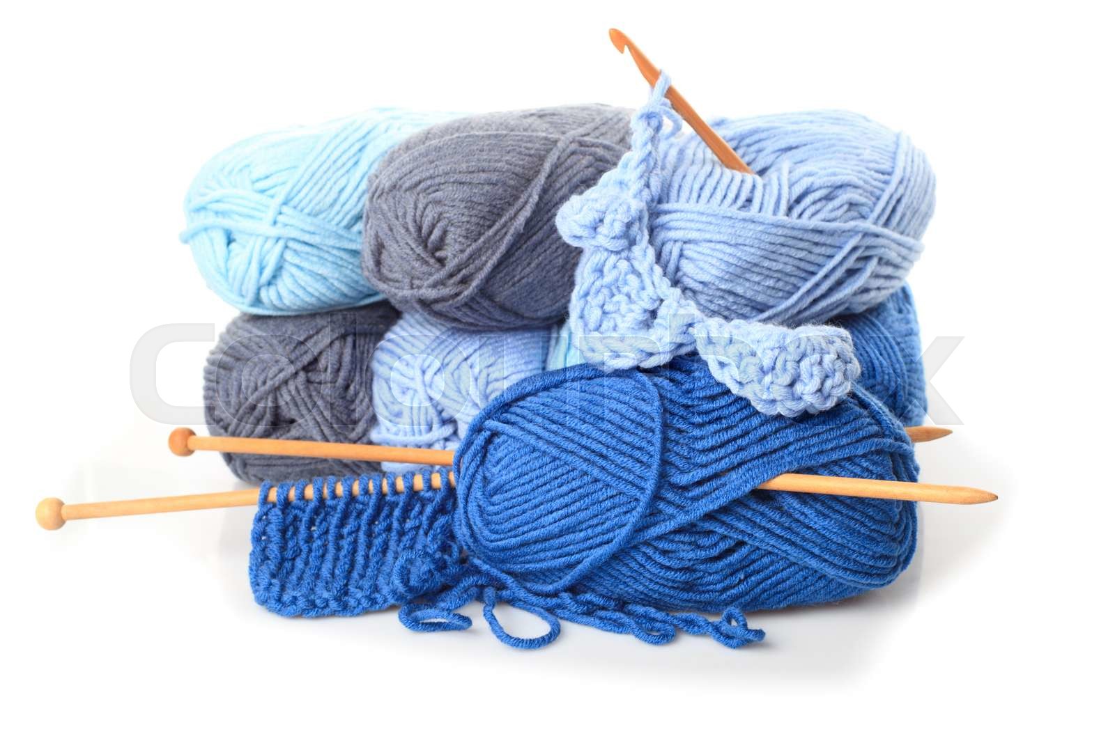 Crocheting and knitting Stock image Colourbox