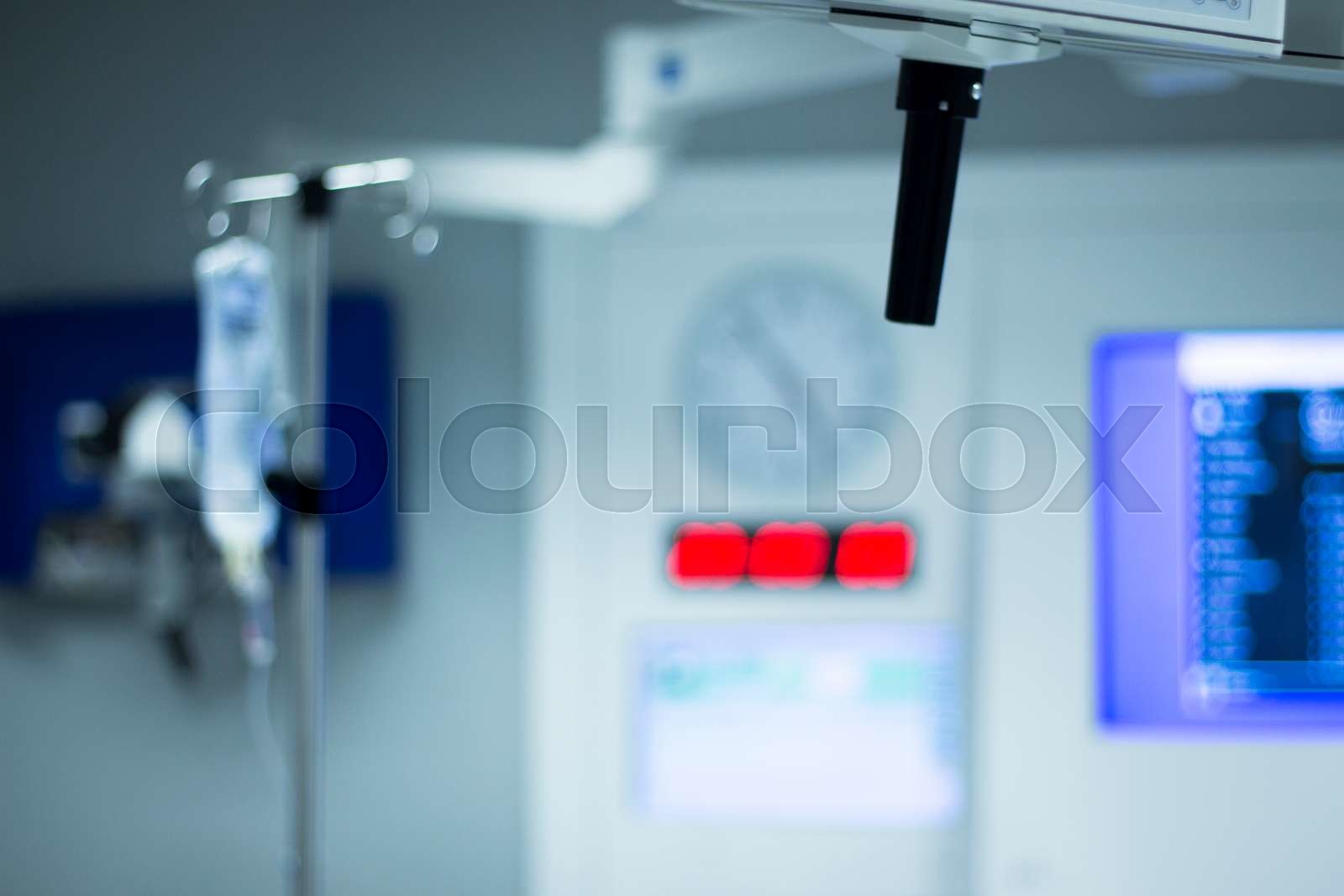 Hospital surgery operating room light Stock image Colourbox