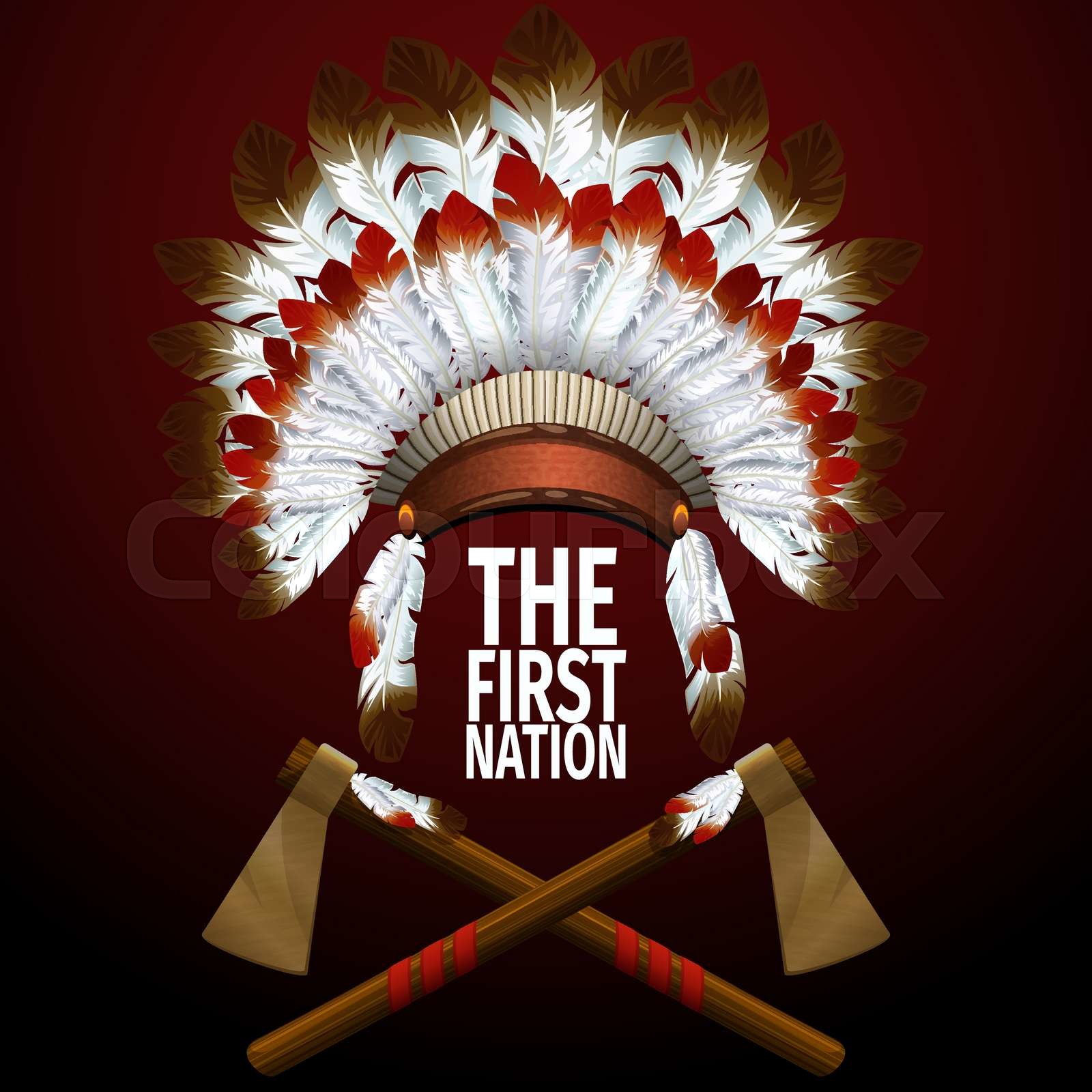 The First Nation illustration Stock vector Colourbox