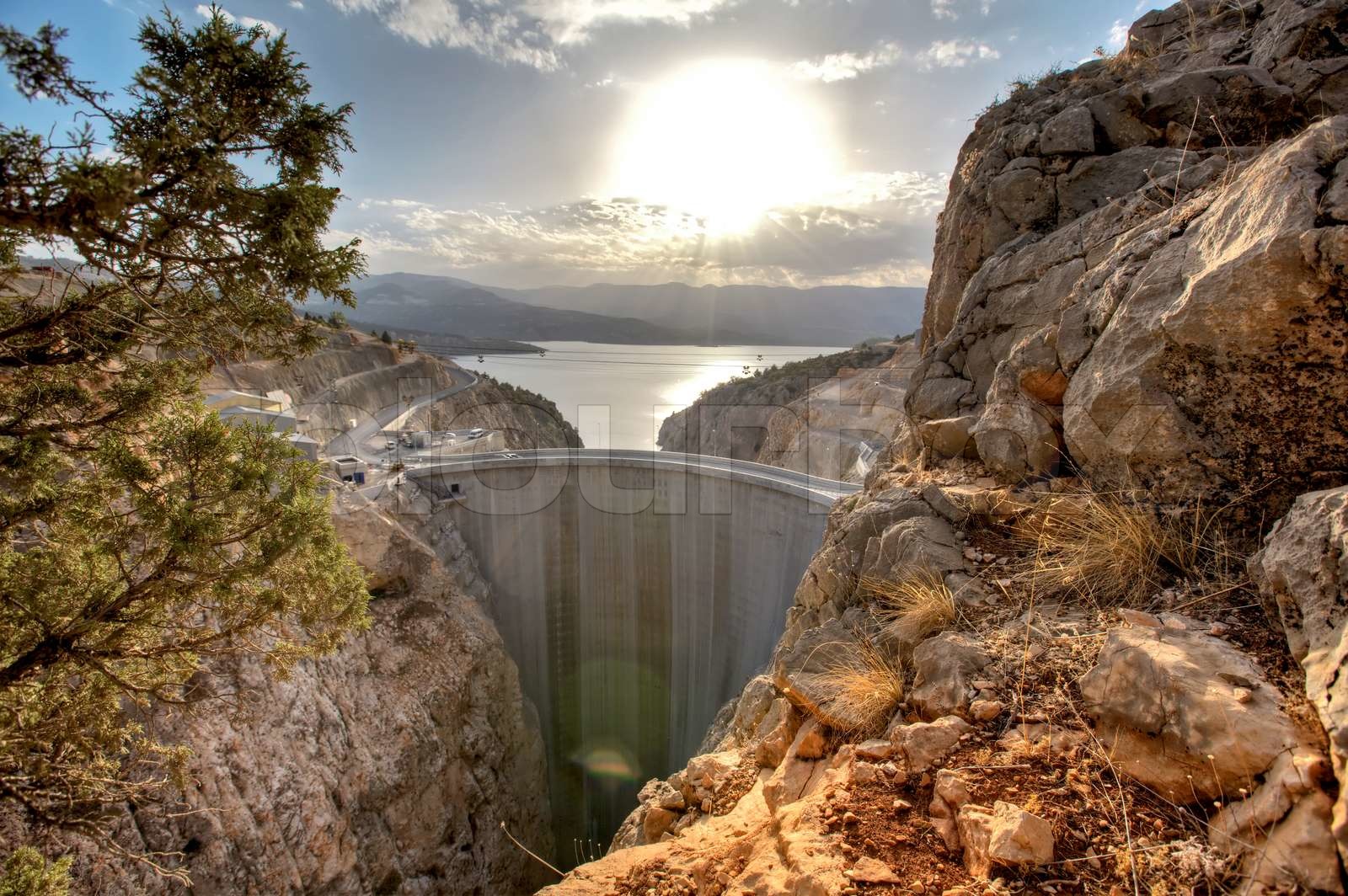 Ermenek Dam & HEPP Stock image Colourbox